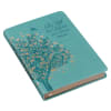 Journal: Be Still & Know Floral Tree, Teal (Psalm 46:10) Imitation Leather - Thumbnail 1