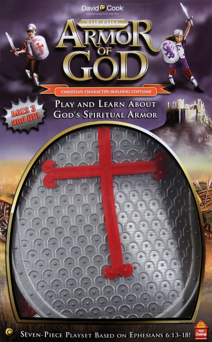 Full Armor of God Playset Costume (Silver & Red) Plastics