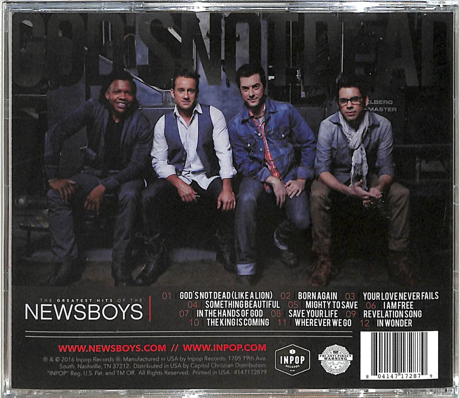 God's Not Dead: Greatest Hits of the Newsboys CD