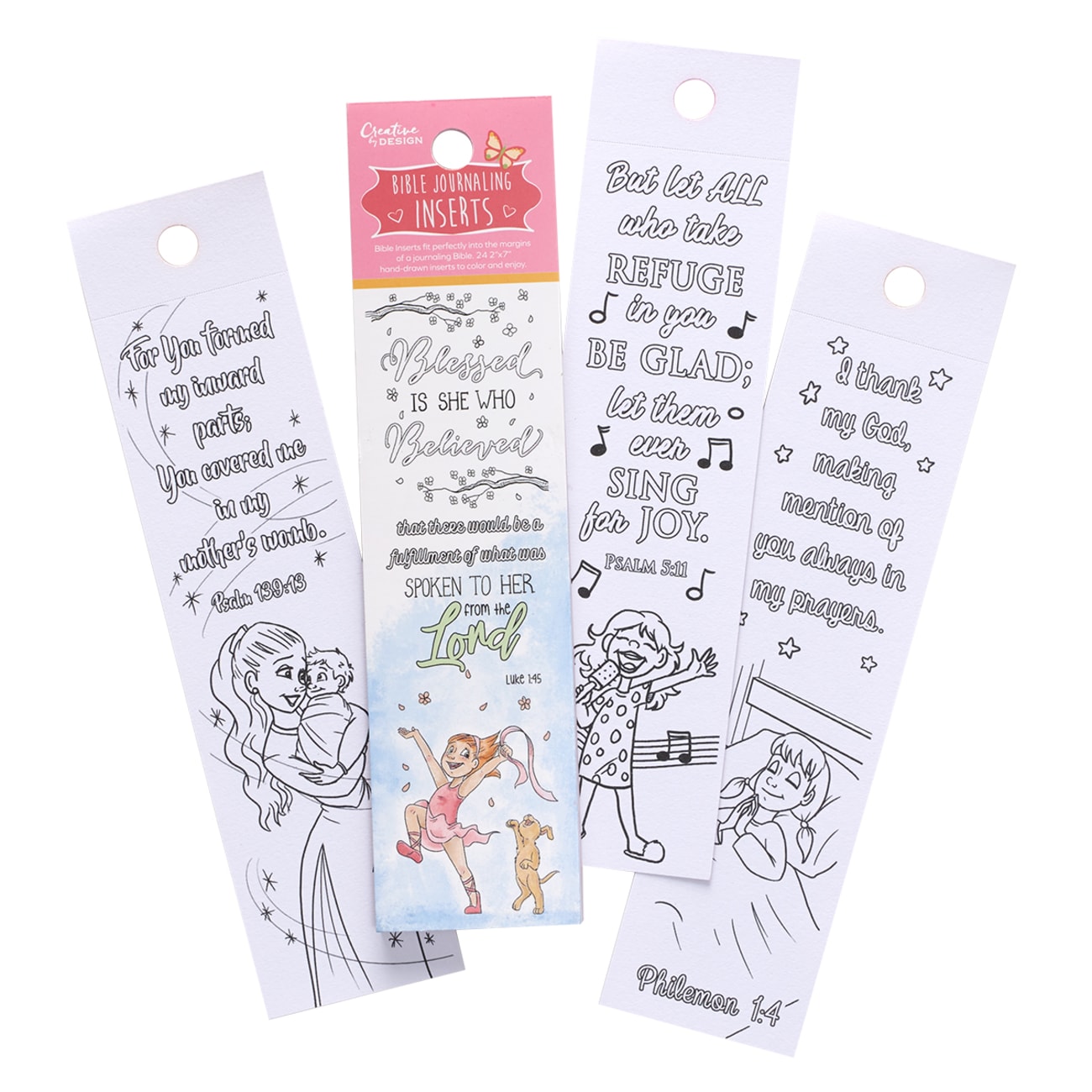 Bible Journaling Column Inserts (24 Pack) Stationery