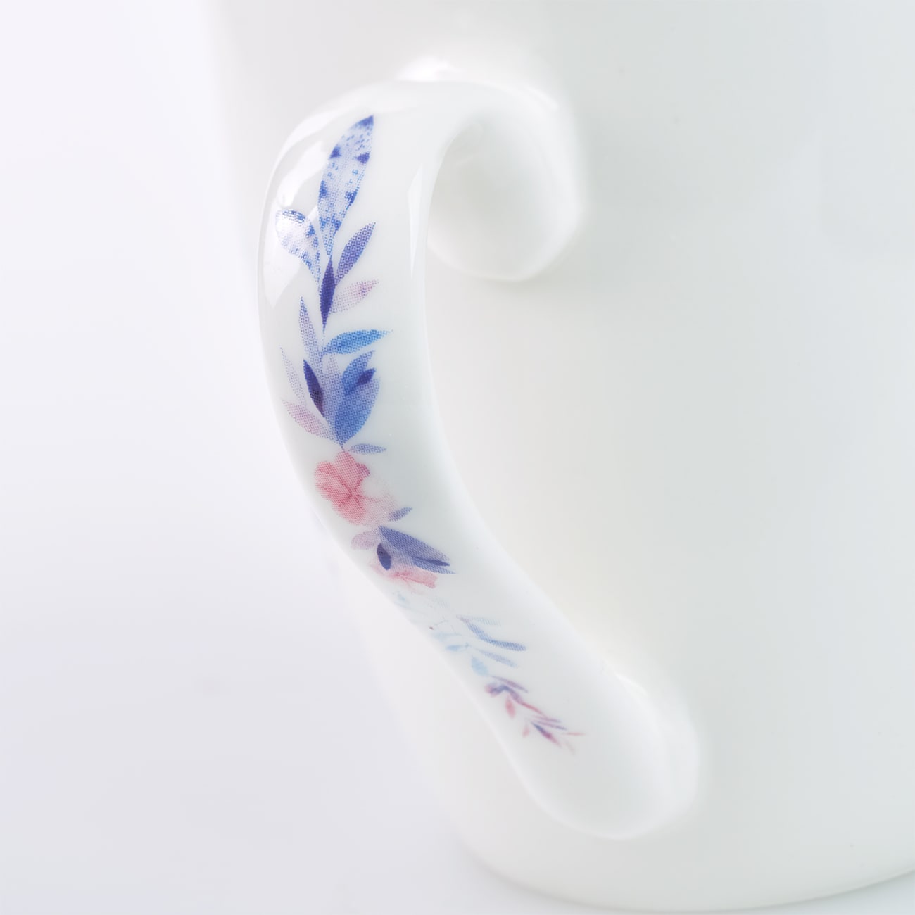 Ceramic Mug: My Grace is Sufficient For You, Pink/Purple Floral Wreath (2 Cor 12:9) Homeware