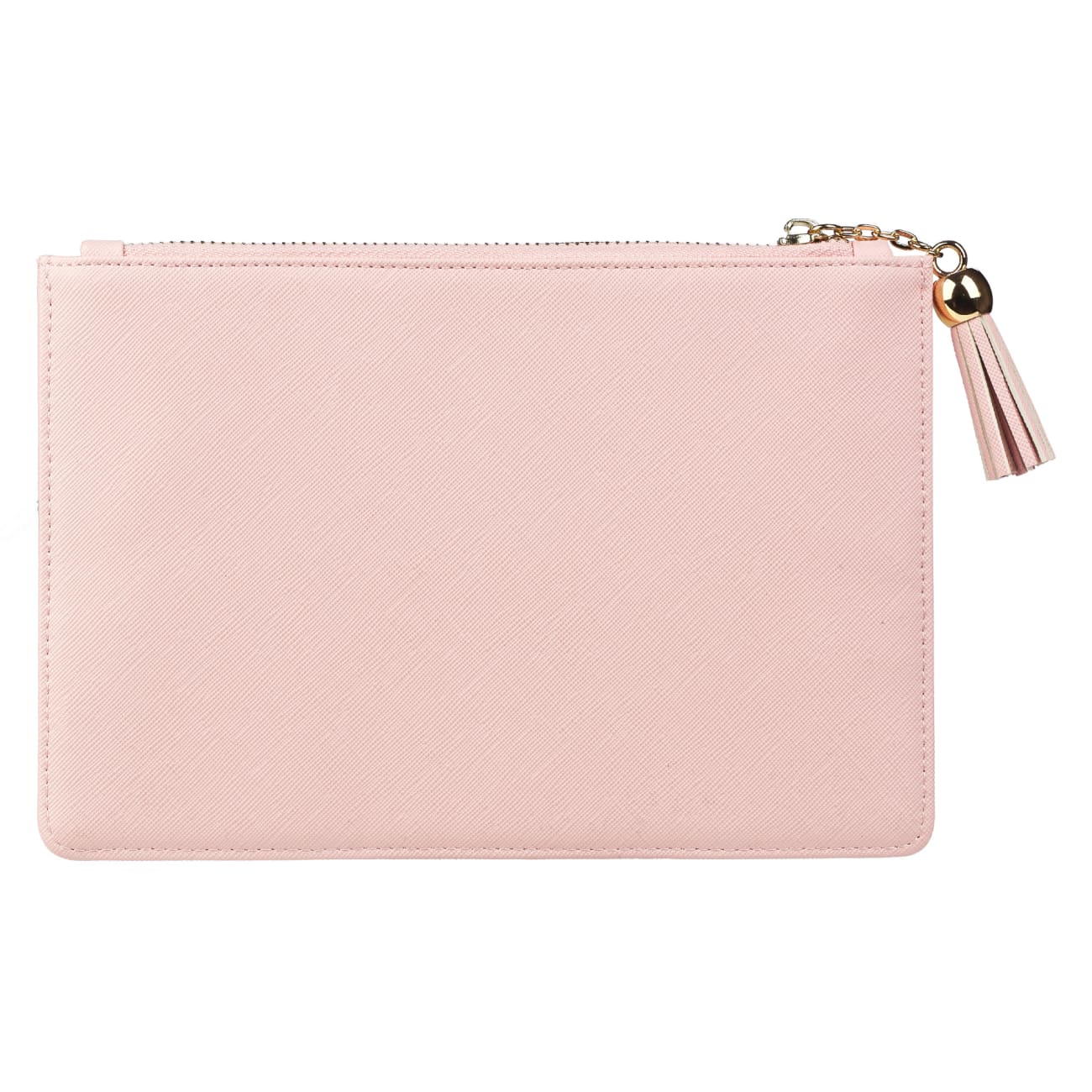 Zipper Pouch: Trust in the Lord, Pale Pink/ Floral Inside Imitation Leather