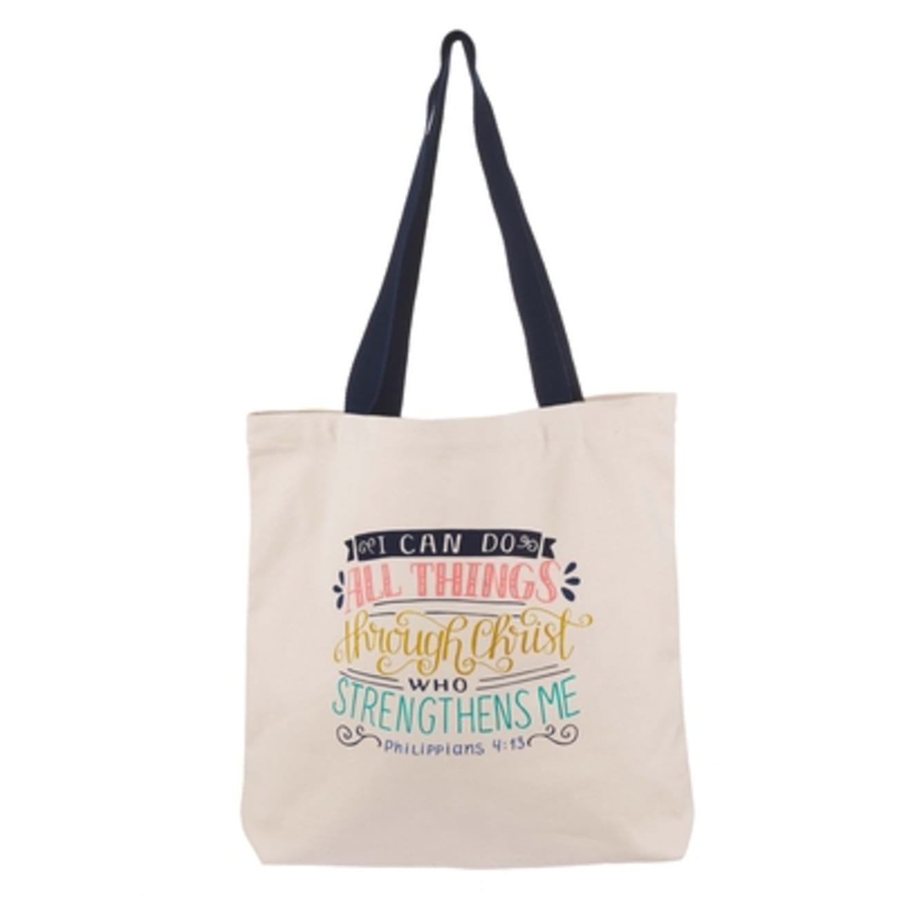 Canvas Tote Bag: I Can Do All Things Soft Goods