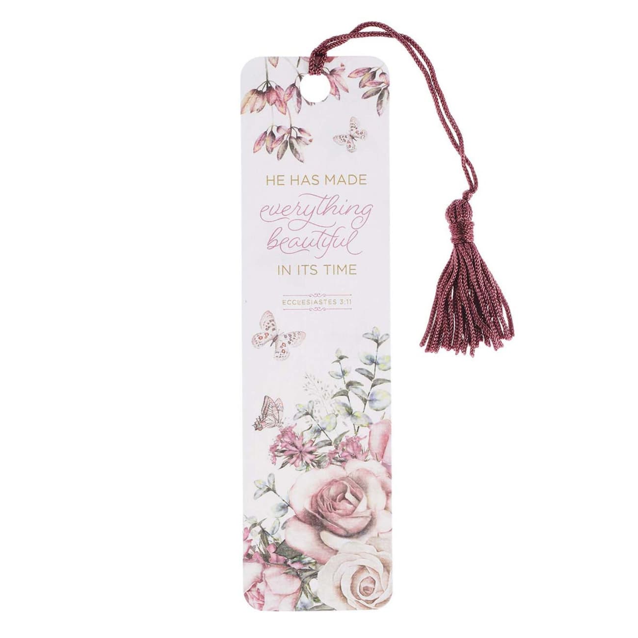 Bookmark With Tassel: Everything Beautiful, Roses Stationery