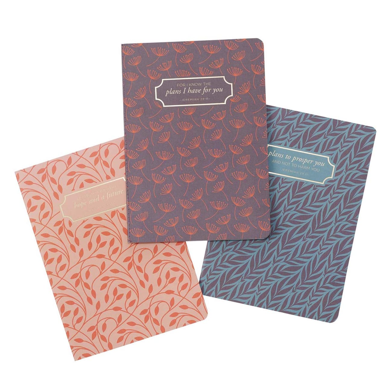 Notebook: Plans (Jer 29:11) Two Tone (Set Of 3) Paperback