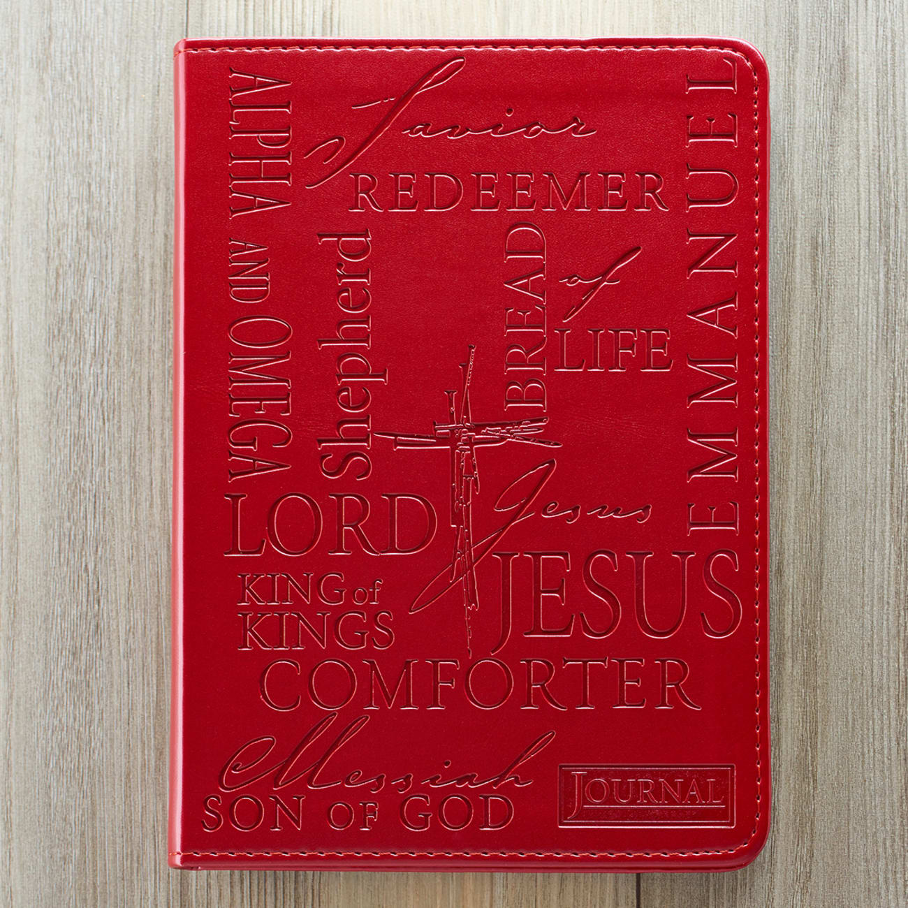 Journal: Names of Jesus Burgundy, Handy-Sized Imitation Leather