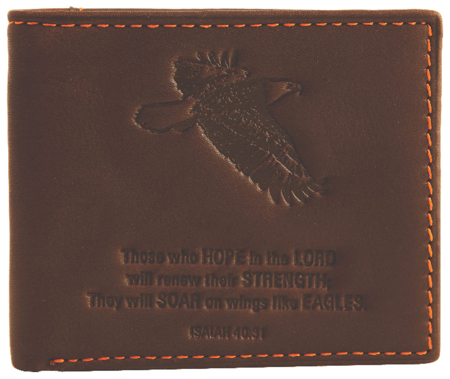Mens Genuine Leather Wallet Tan: Eagle Soft Goods