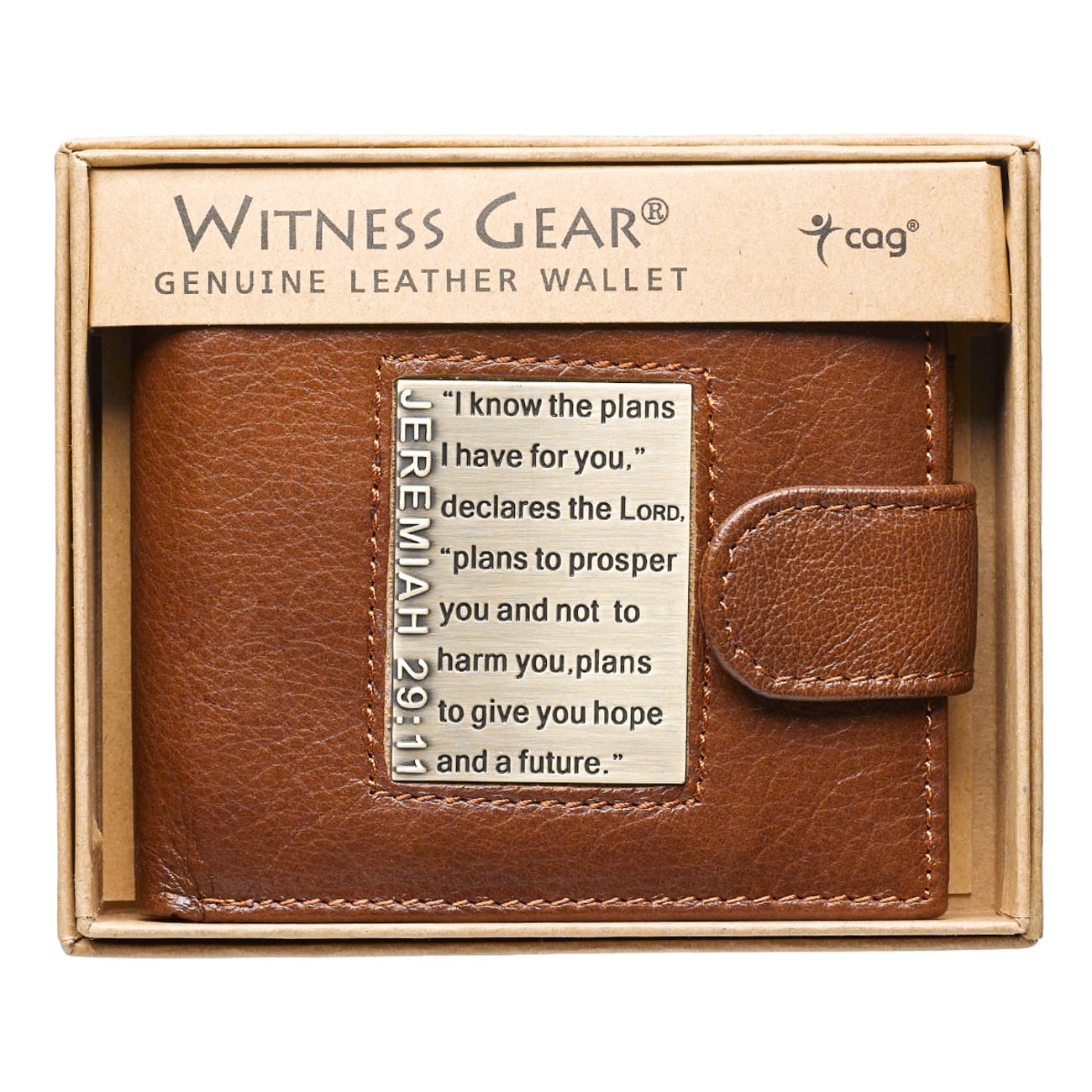Mens Genuine Leather Wallet Brown: I Know the Plans Soft Goods