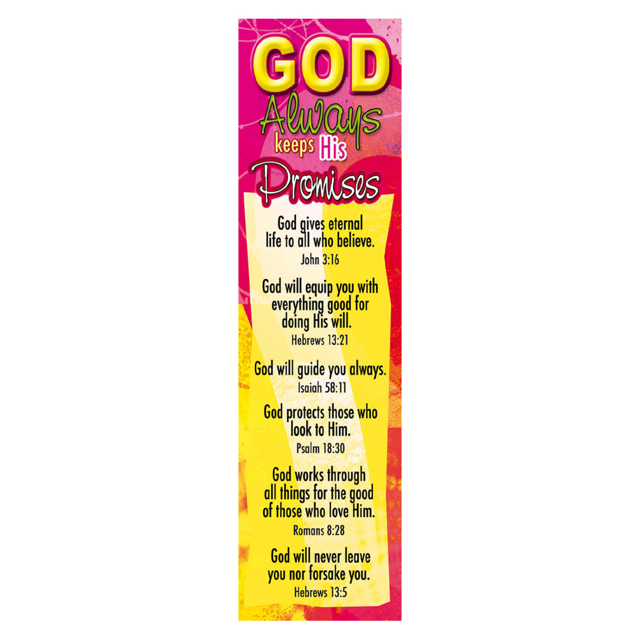 Bookmark: God Always Keeps His Promises (10 Pack) Stationery