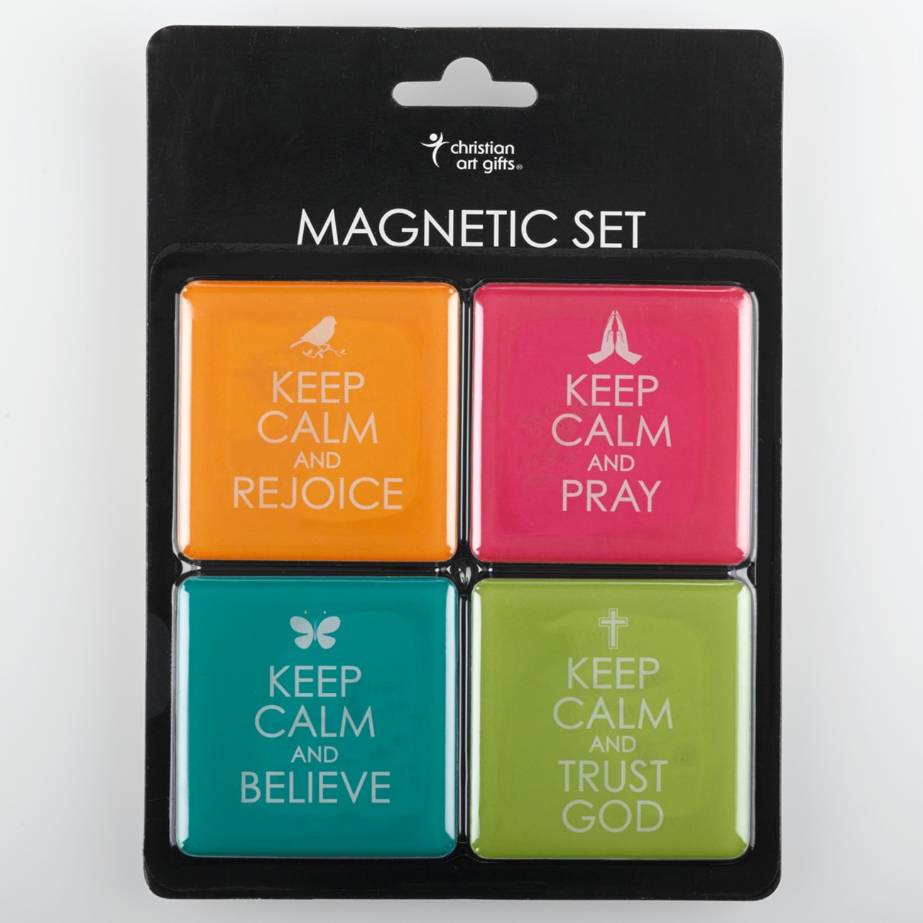 Magnetic Set of 4 Magnets: Keep Calm Novelty
