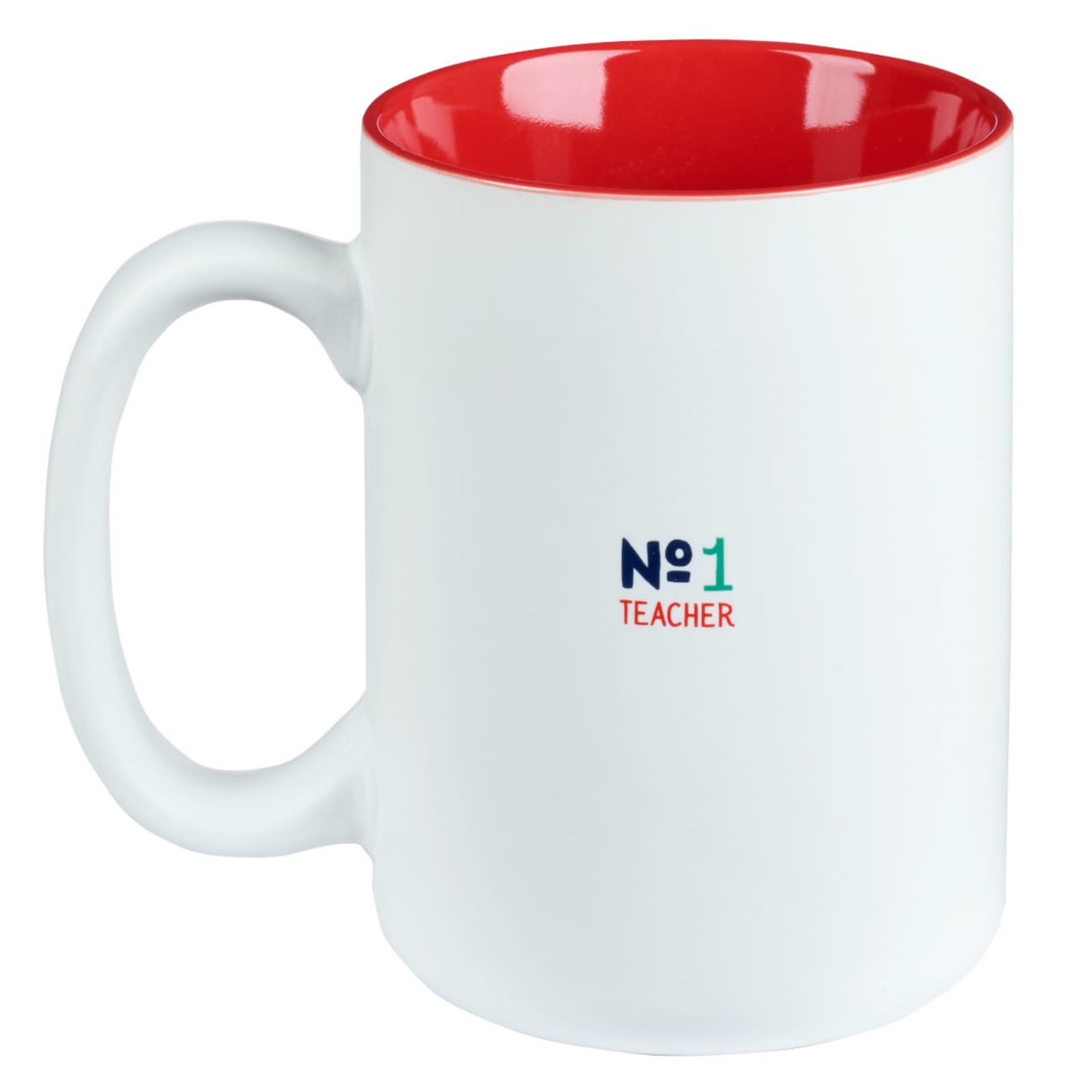 Ceramic Mug the Influence of a Great Teacher is Never Erased (White/Red) (414ml) (A Great Teacher Collection) Homeware