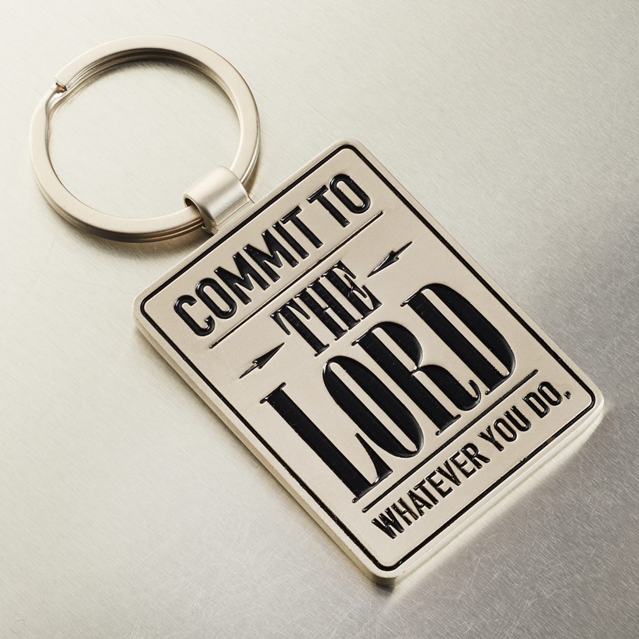Metal Keyring: Graduation, Commit to the Lord... (Prov 16:3) Jewellery