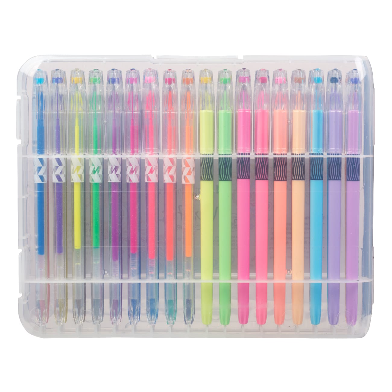 Veritas Gel Pen Set of 36Pc Assortment: 9x Metallic Pens, 9x Glitter Pens, 9x Water Chalk Pens, 9x Neon Pens Stationery