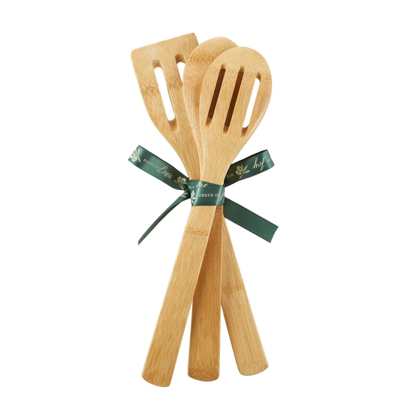 Bamboo Spoon Set of 3: Love, Blessings, Joy Homeware