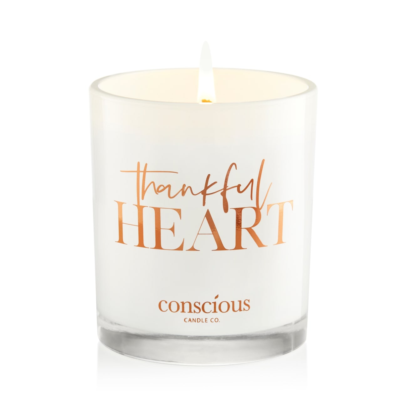 Luxury Soy Candle: Thankful Heart Agave & Cacao, 55+ Burn Time, Triple Scented (1 Thes 5:18) Homeware