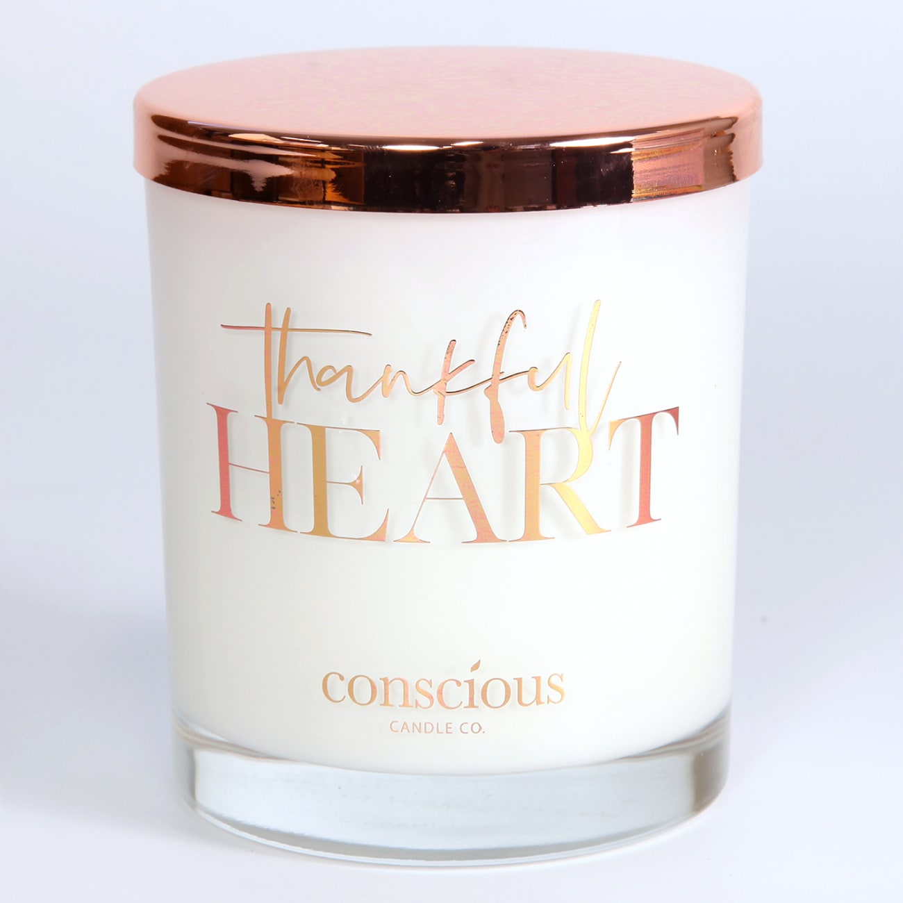 Luxury Soy Candle: Thankful Heart Agave & Cacao, 55+ Burn Time, Triple Scented (1 Thes 5:18) Homeware