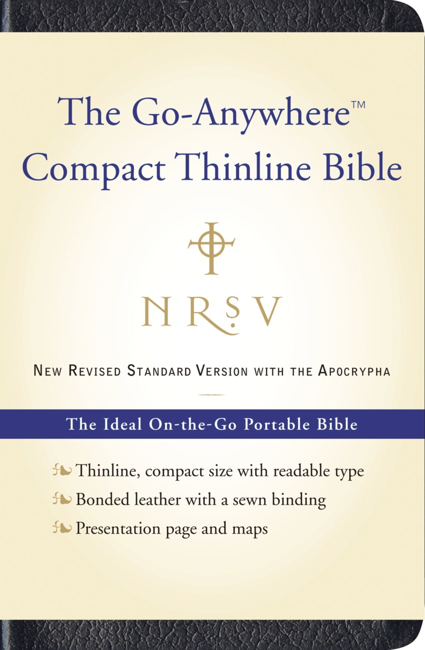 NRSV Go-Anywhere Bible Thinline With Apocrypha Black Bonded Leather