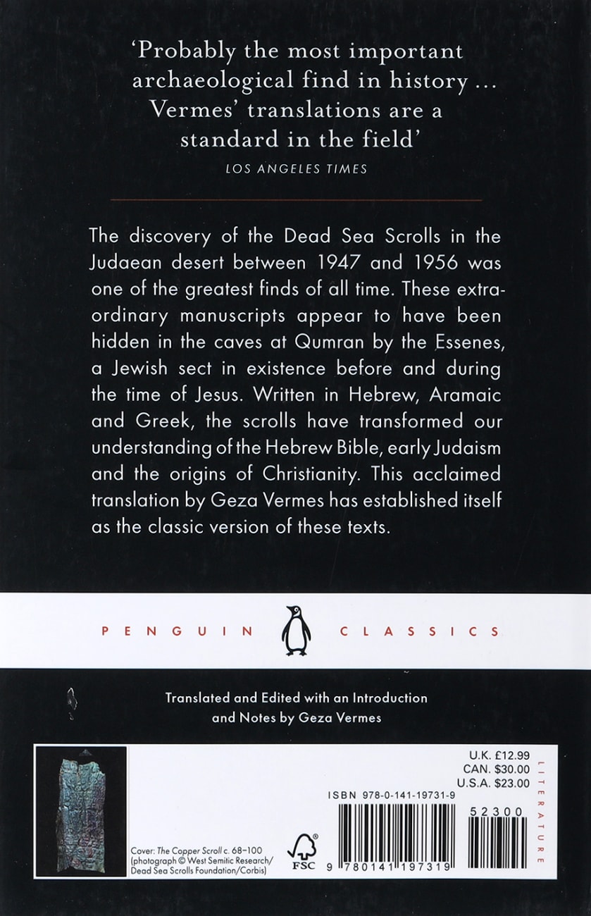 The Complete Dead Sea Scrolls in English (7th Edition) (Penguin Black Classics Series) Paperback