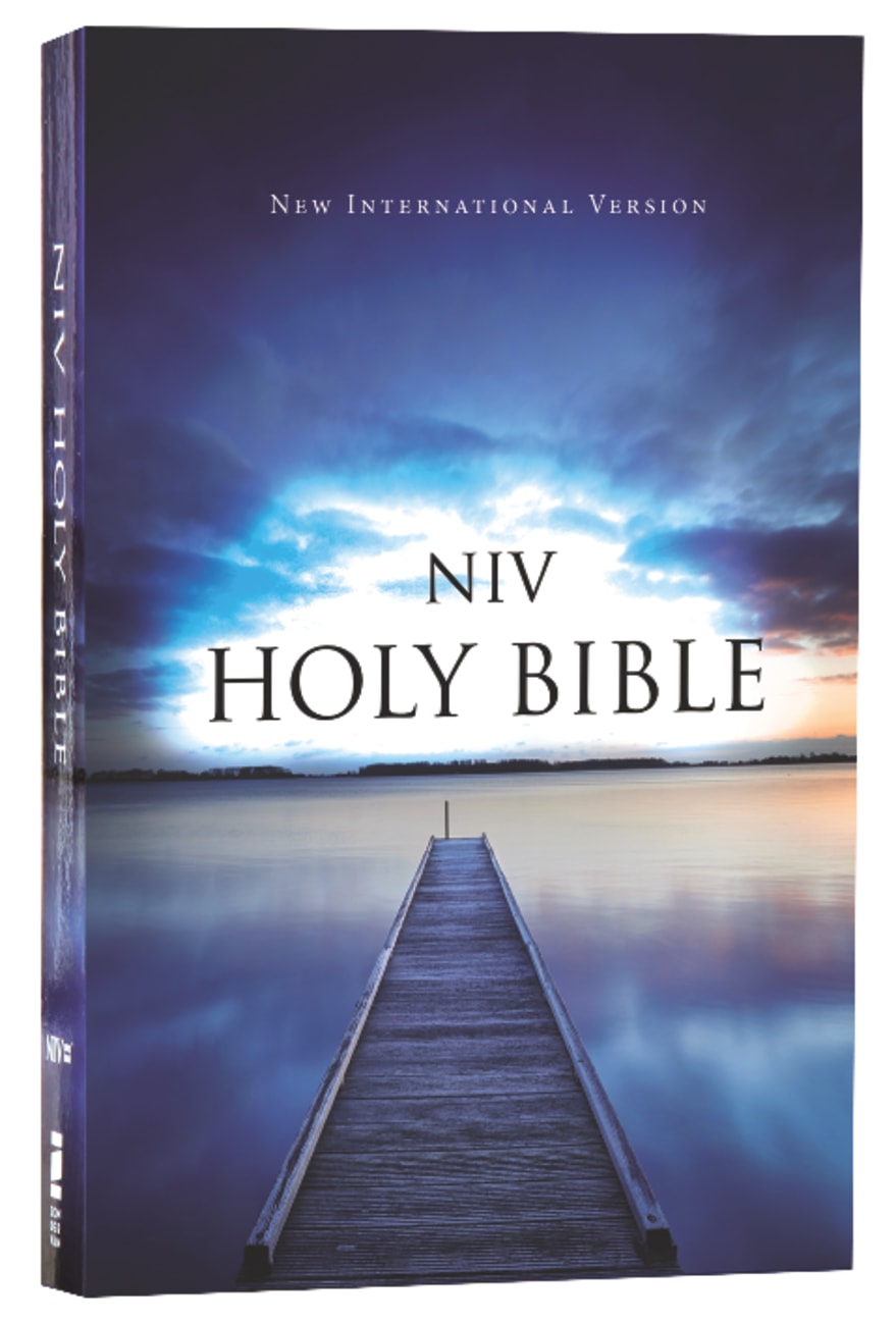 NIV Value Outreach Bible Blue Pier (Black Letter Edition) Paperback