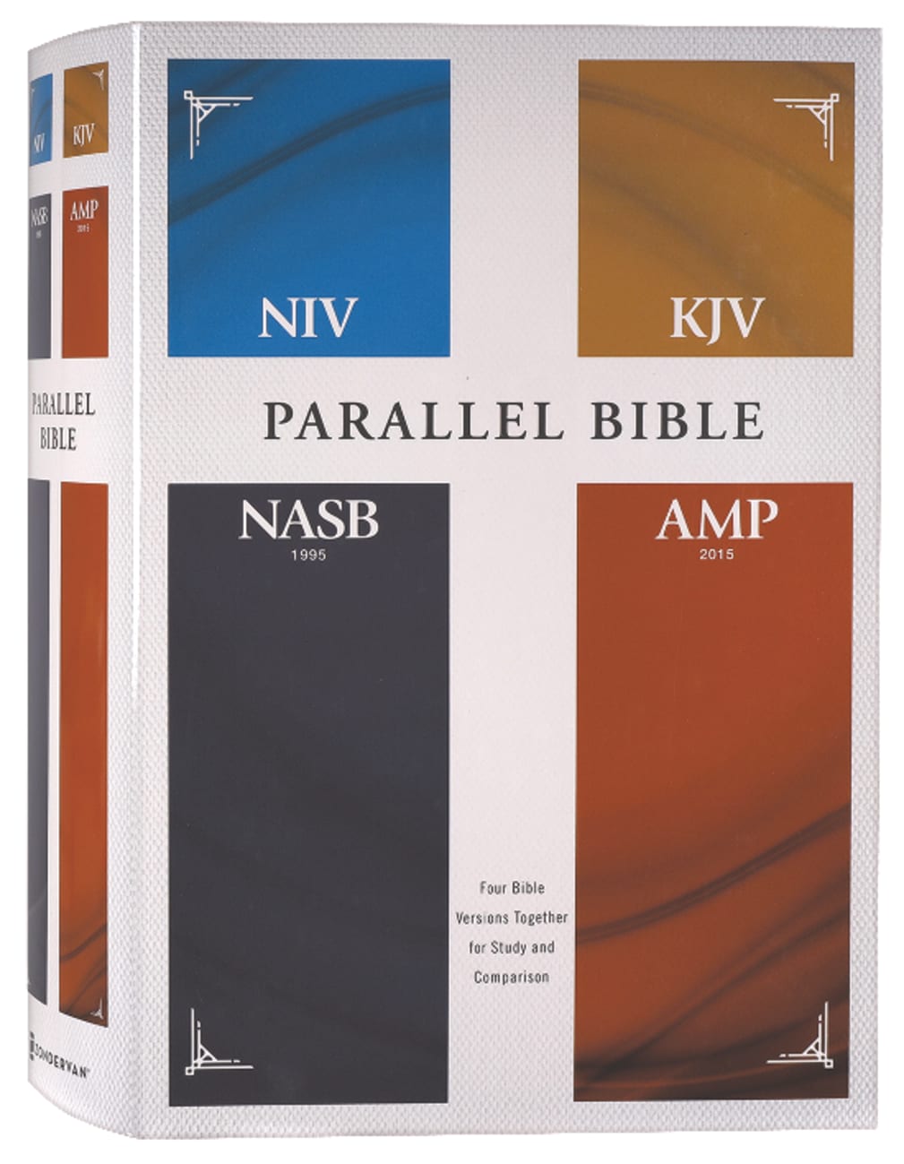 NIV KJV NASB Amplified Parallel Bible Hardback