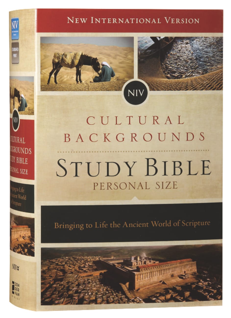 NIV Cultural Backgrounds Study Bible Personal Size Red Letter Edition Hardback