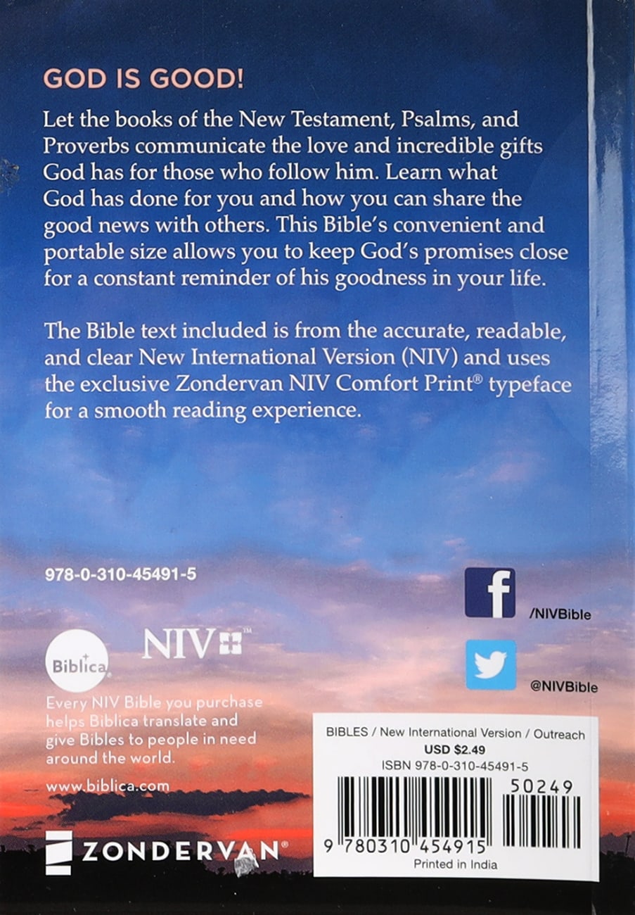 NIV God's Gift Pocket New Testament With Psalms and Proverbs Comfort Print Edition Paperback