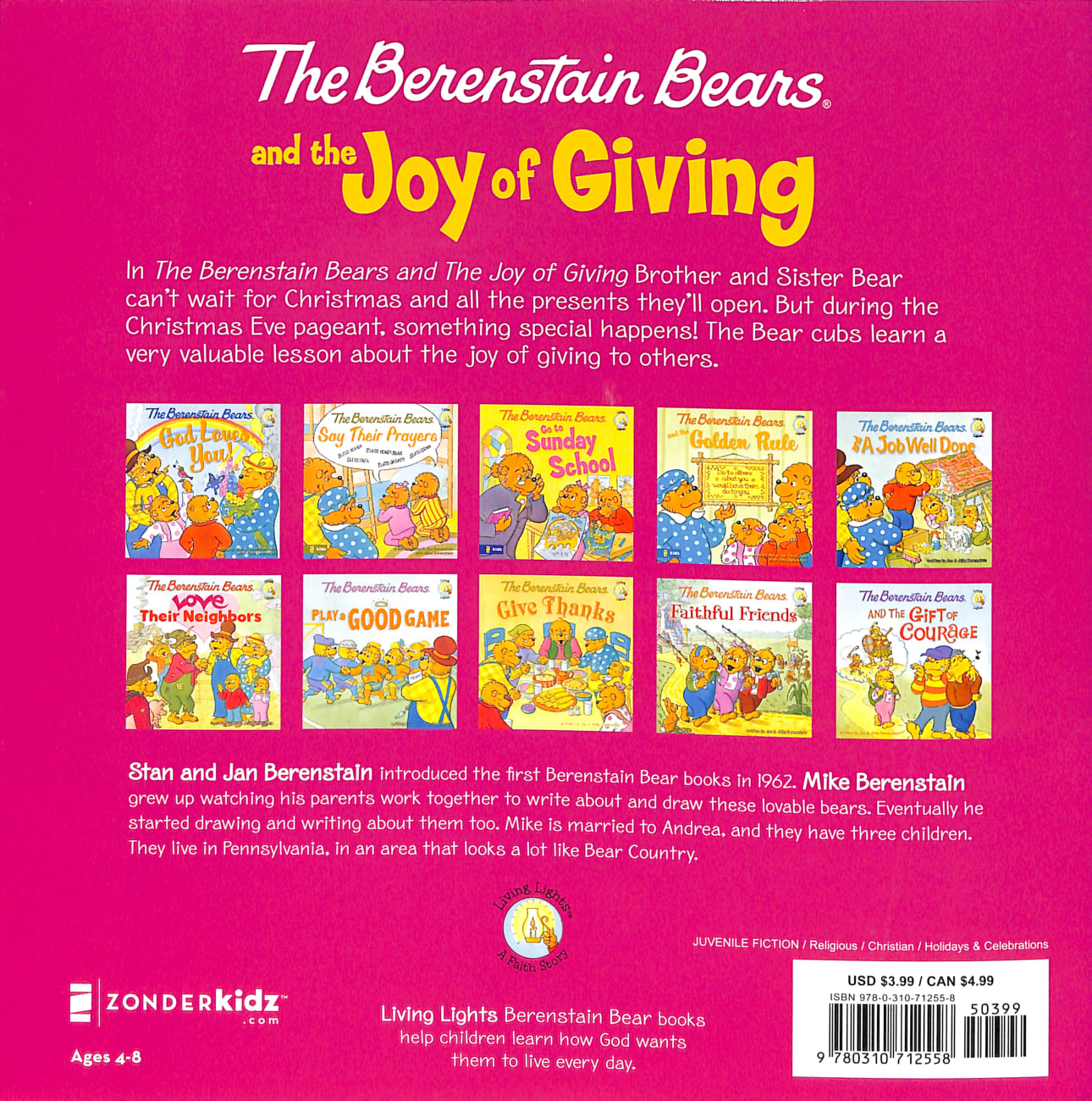 The Joy of Giving (The Berenstain Bears Series) Paperback