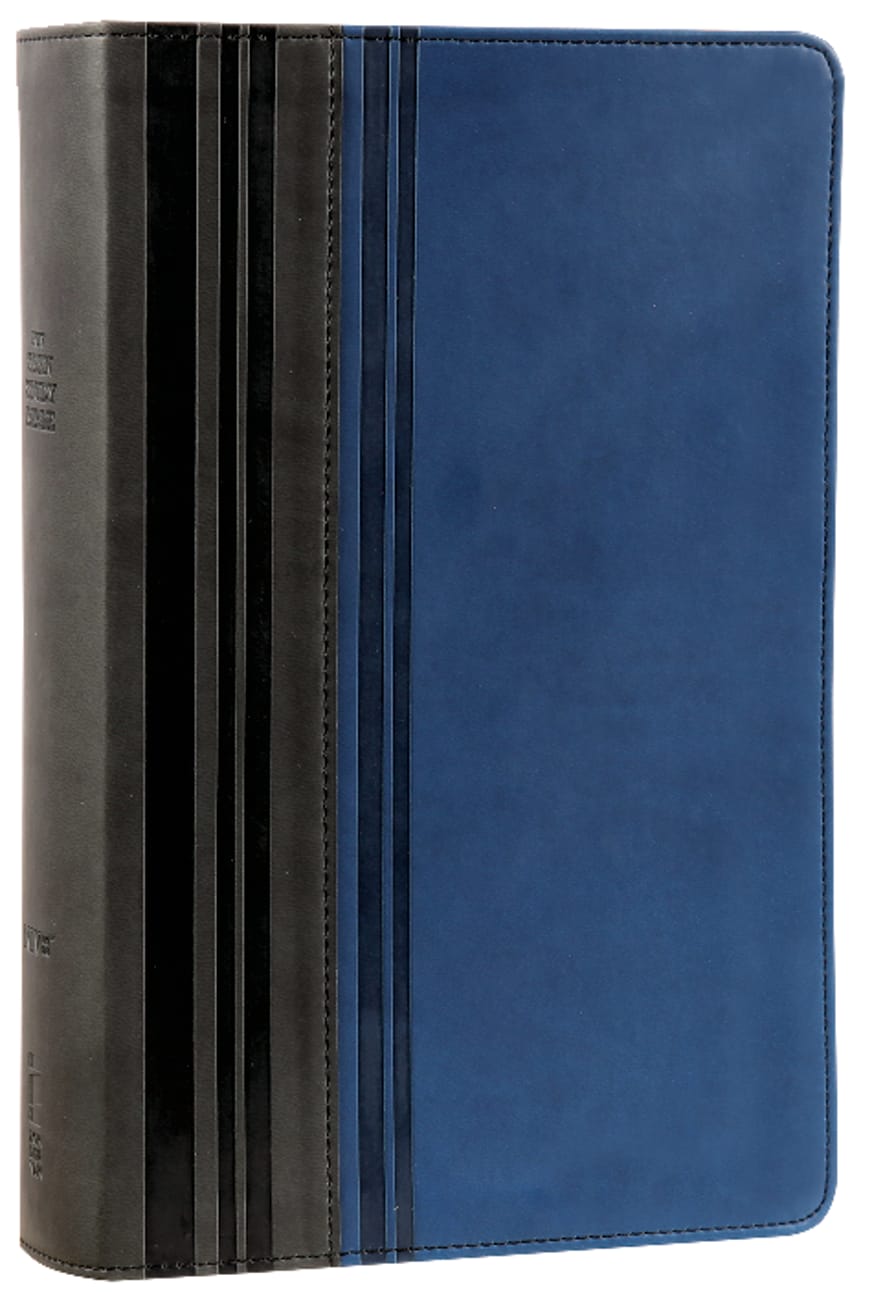 NIV Teen Study Bible Graphite Mediterranean Blue (Black Letter Edition) Premium Imitation Leather
