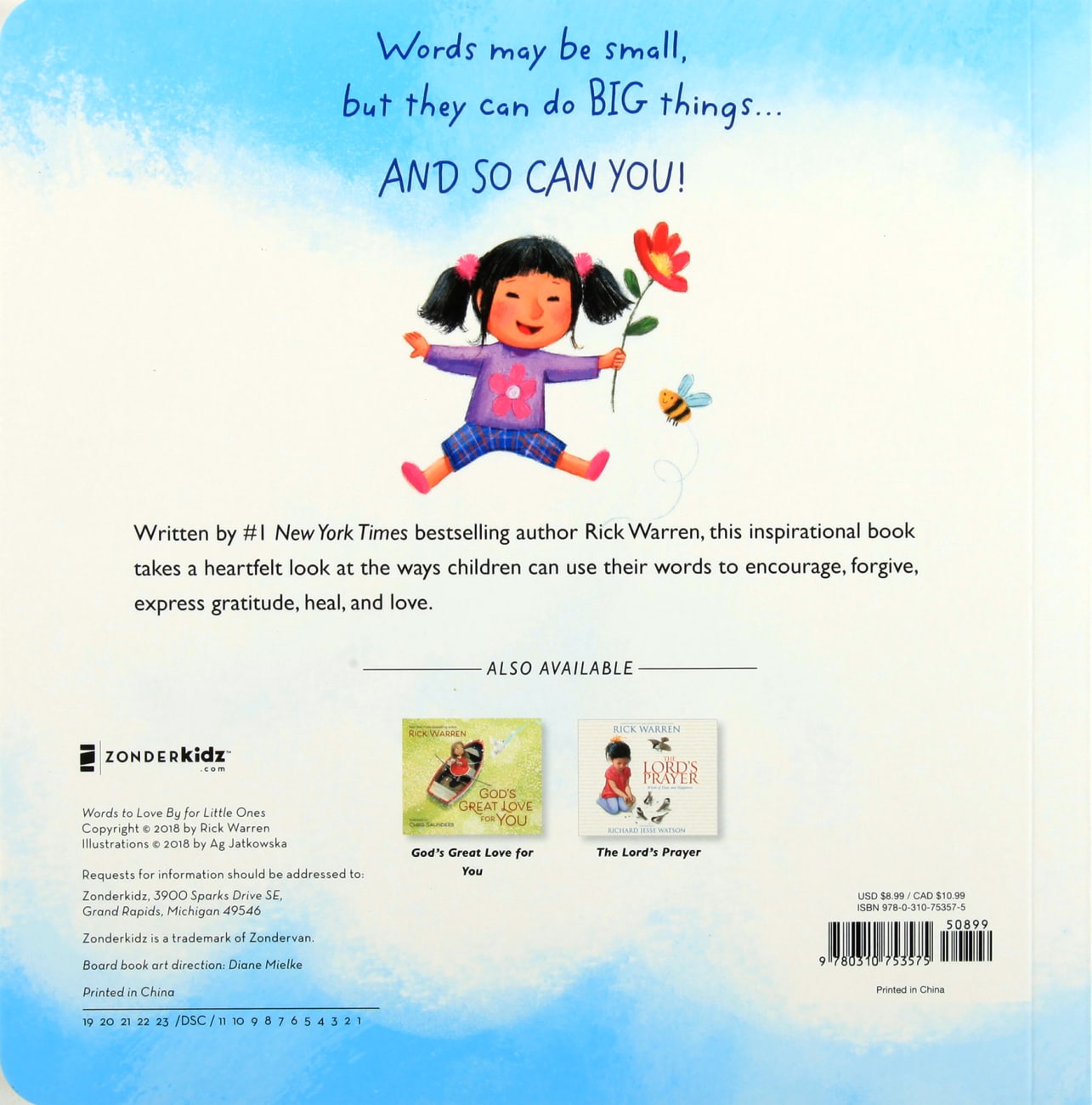 Words to Love By For Little Ones Board Book