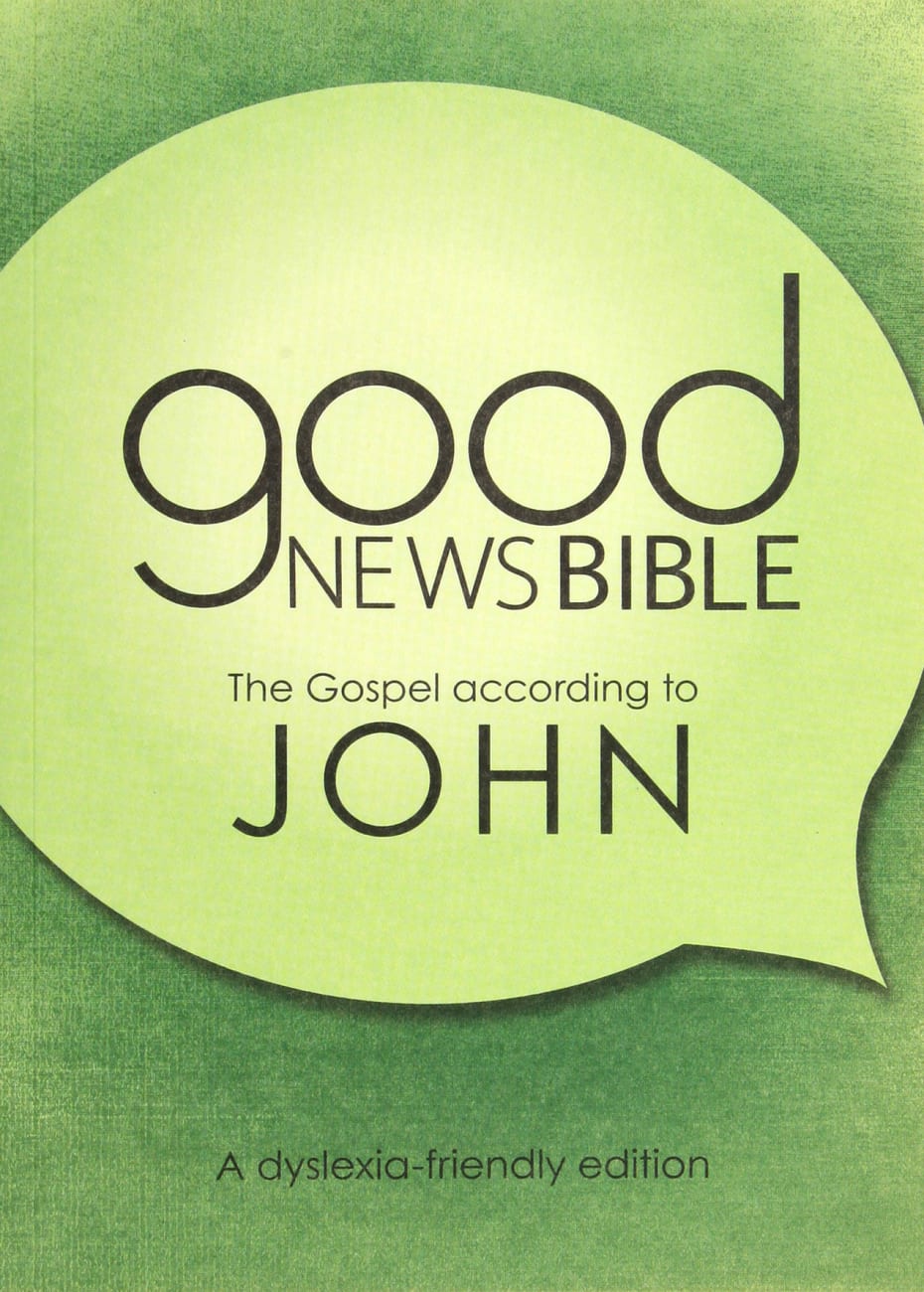 GNB Dyslexia-Friendly Gospel According to John (Anglicised) Paperback