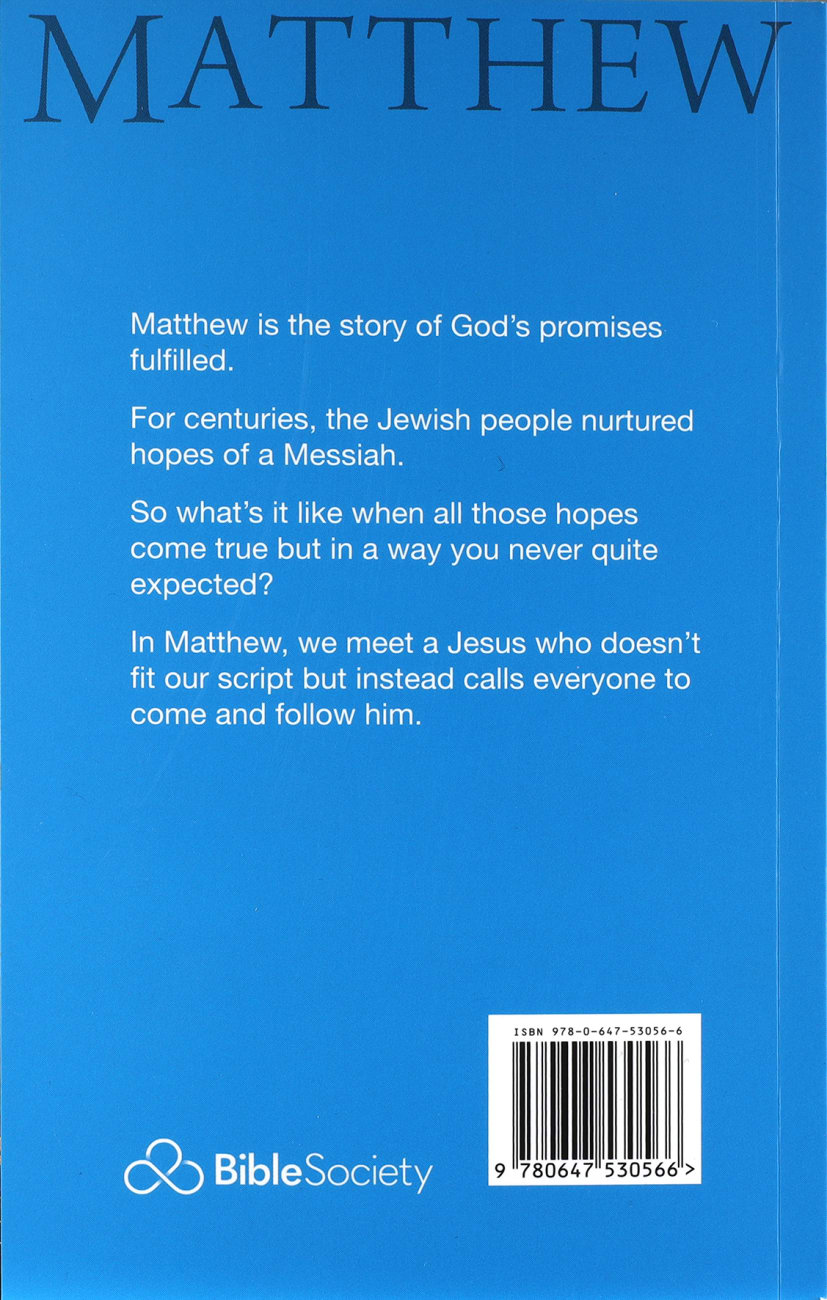 NIV Gospel of Matthew Paperback