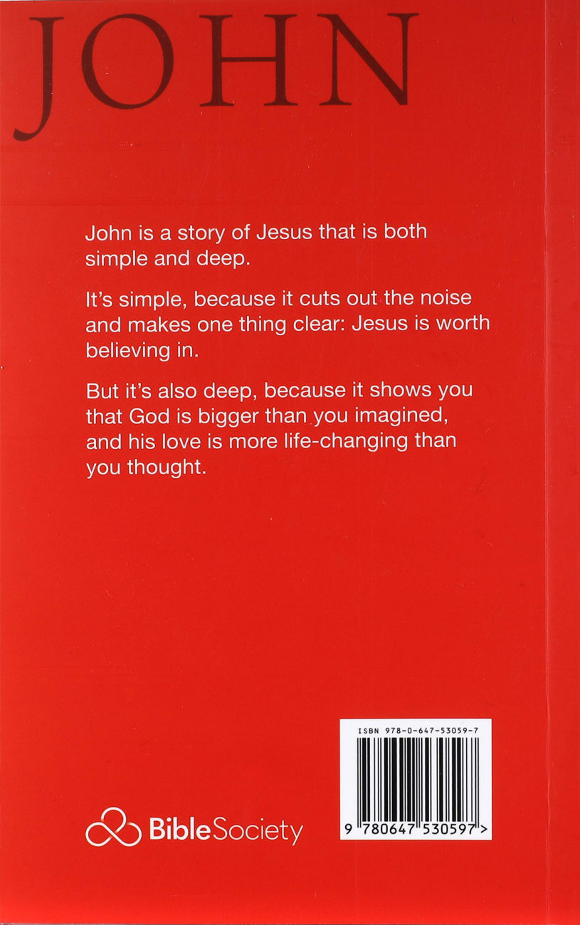 NIV Gospel of John Paperback