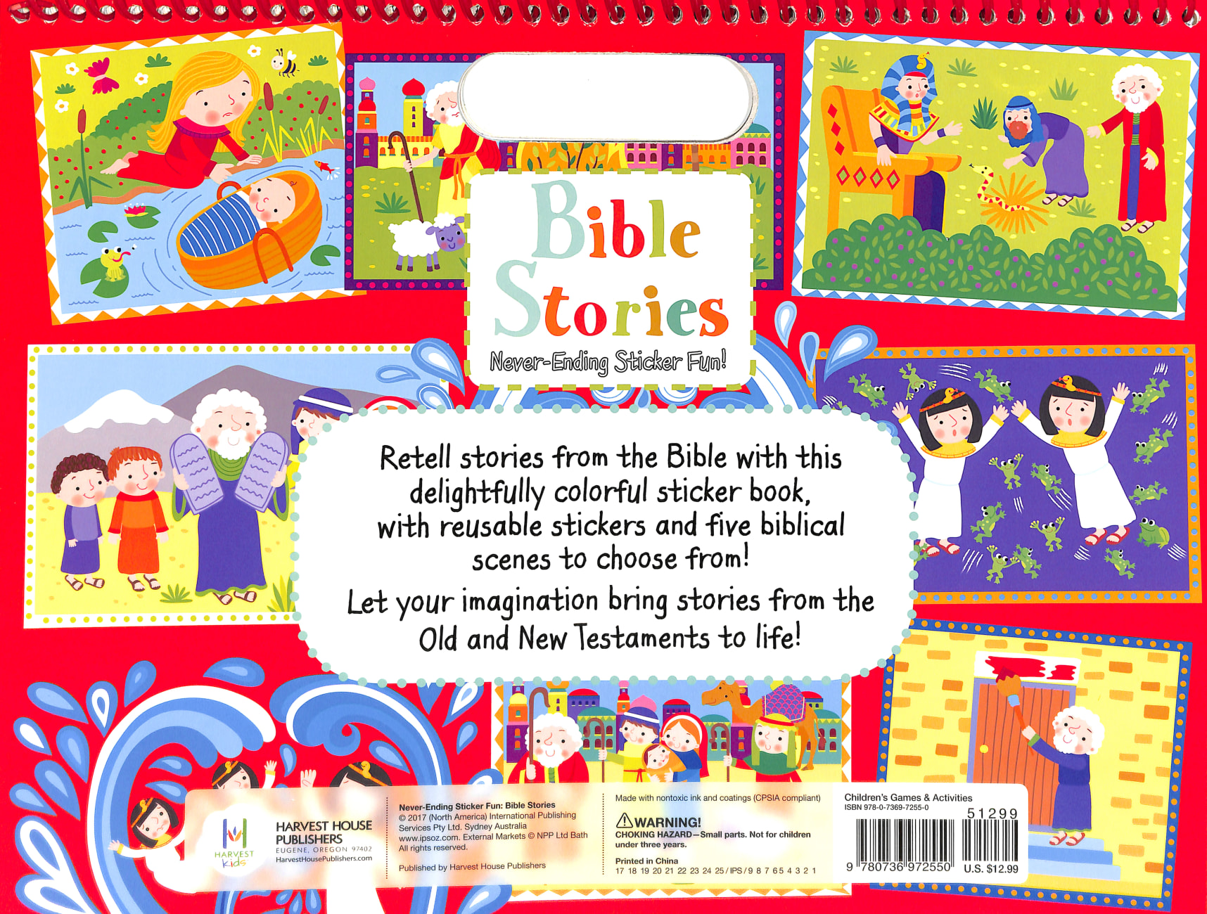 Never-Ending Sticker Fun: Bible Stories Spiral