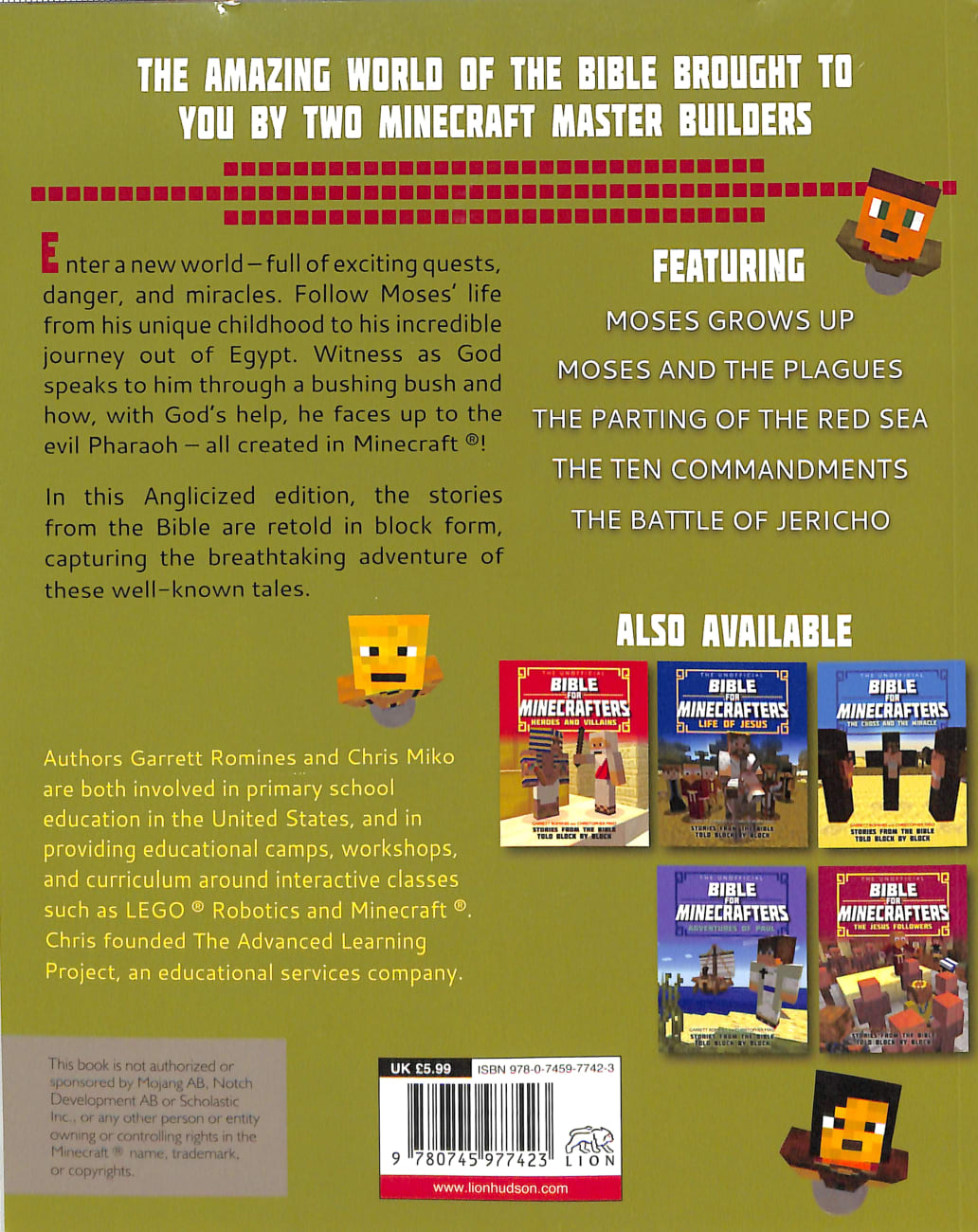 The Unofficial Bible For Minecrafters: Life of Moses Paperback