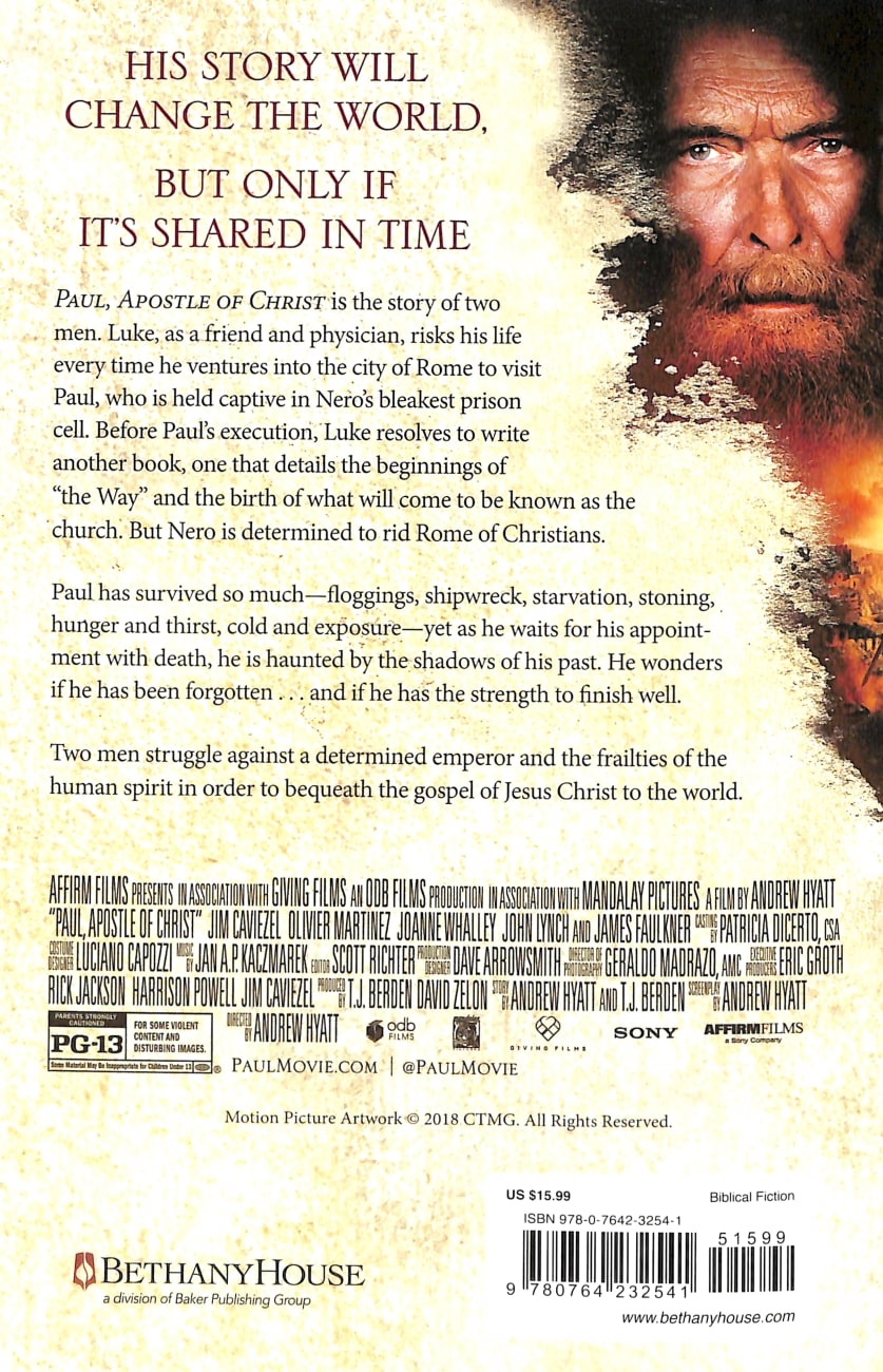 Paul: Apostle of Christ - the Novelization of the Major Motion Picture Paperback