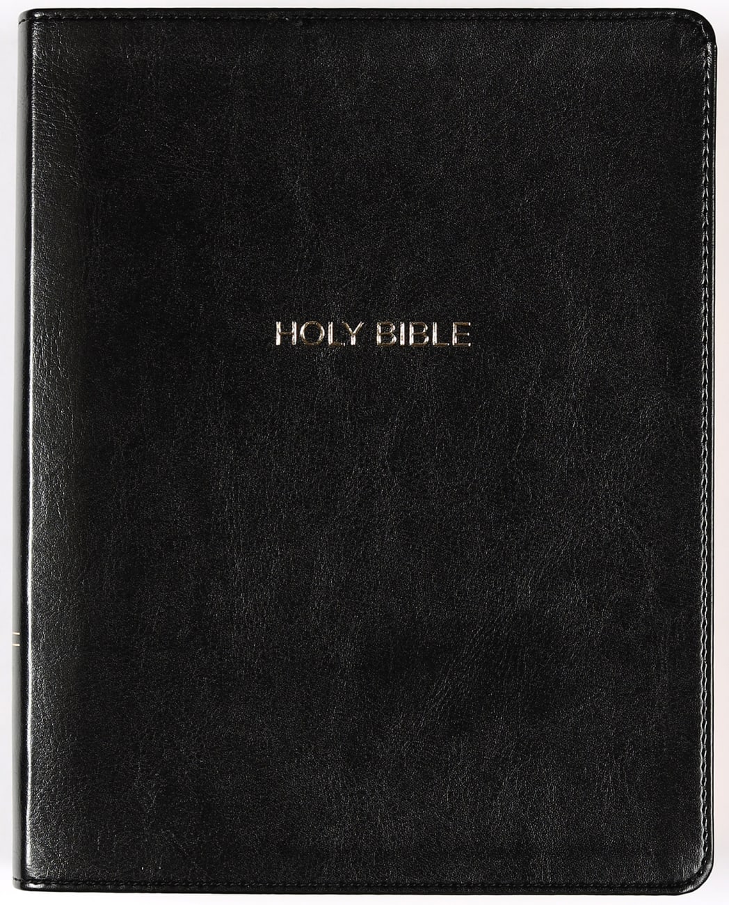 NKJV Journal the Word Bible Black (Red Letter Edition) Premium Imitation Leather