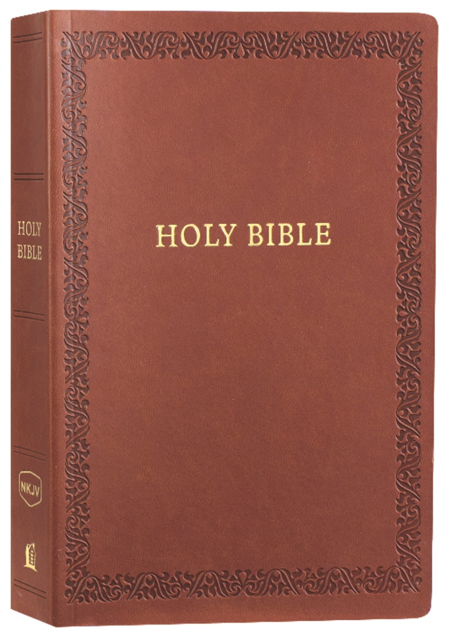 NKJV Holy Bible Soft Touch Edition Brown (Black Letter Edition) Premium Imitation Leather