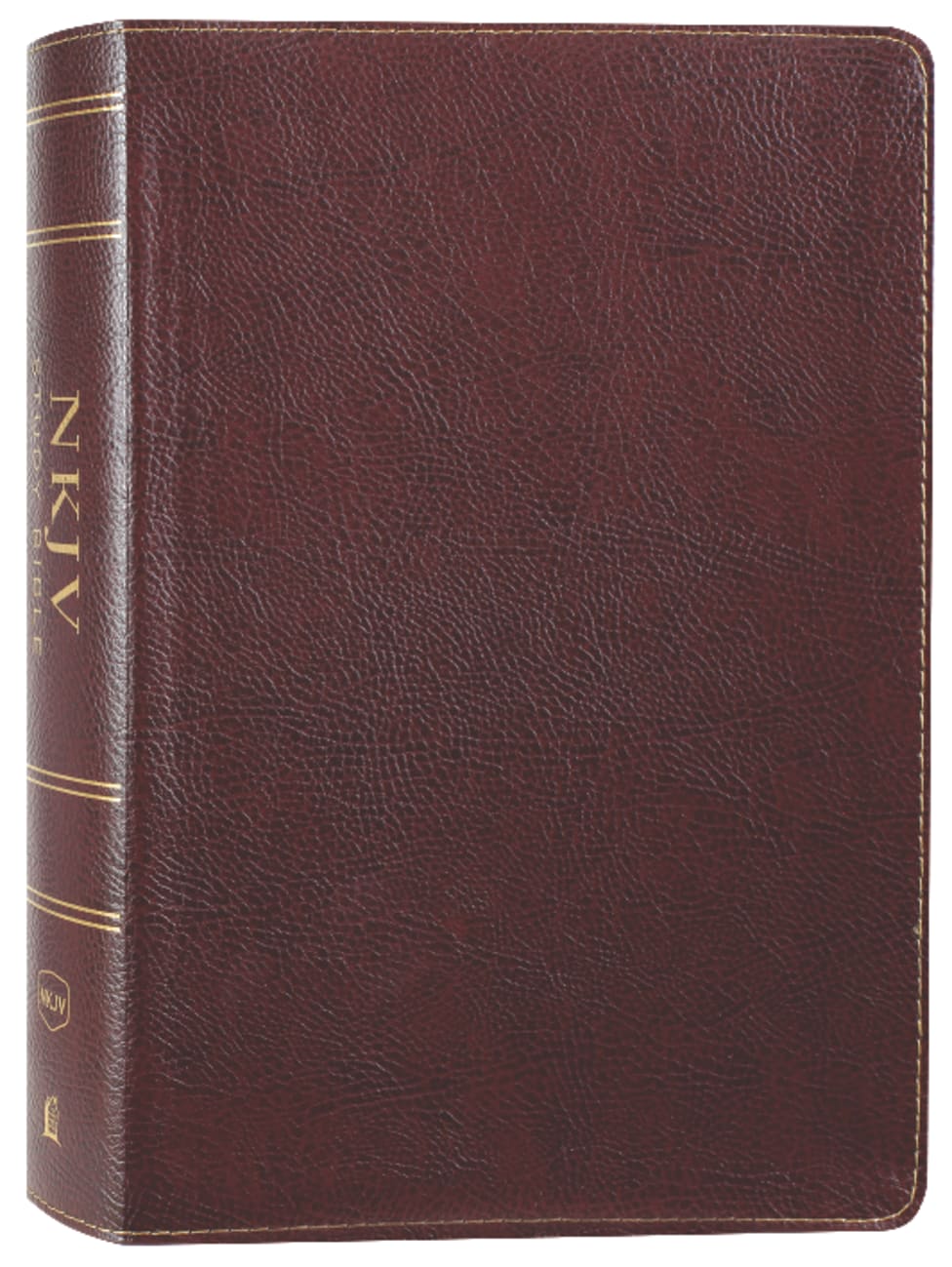 NKJV Study Bible Burgundy Full-Color (Black Letter Edition) Bonded Leather