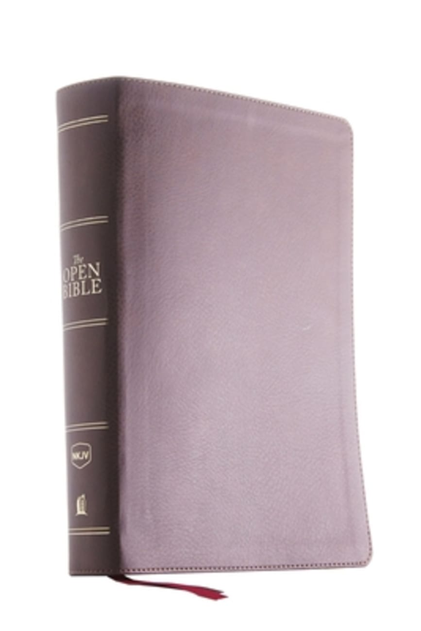 NKJV Open Bible Brown (Red Letter Edition) Imitation Leather
