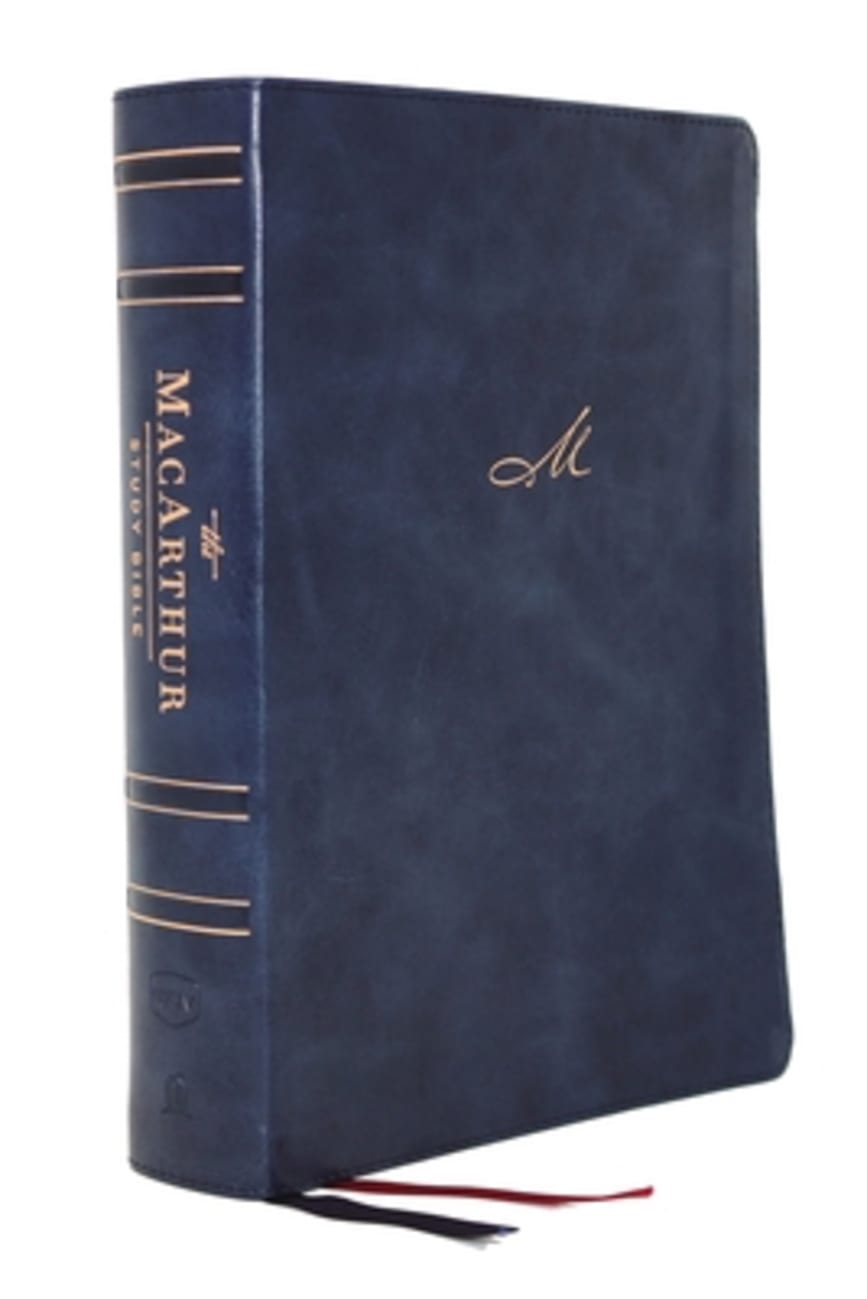 NKJV Macarthur Study Bible Blue (2nd Edition) Premium Imitation Leather