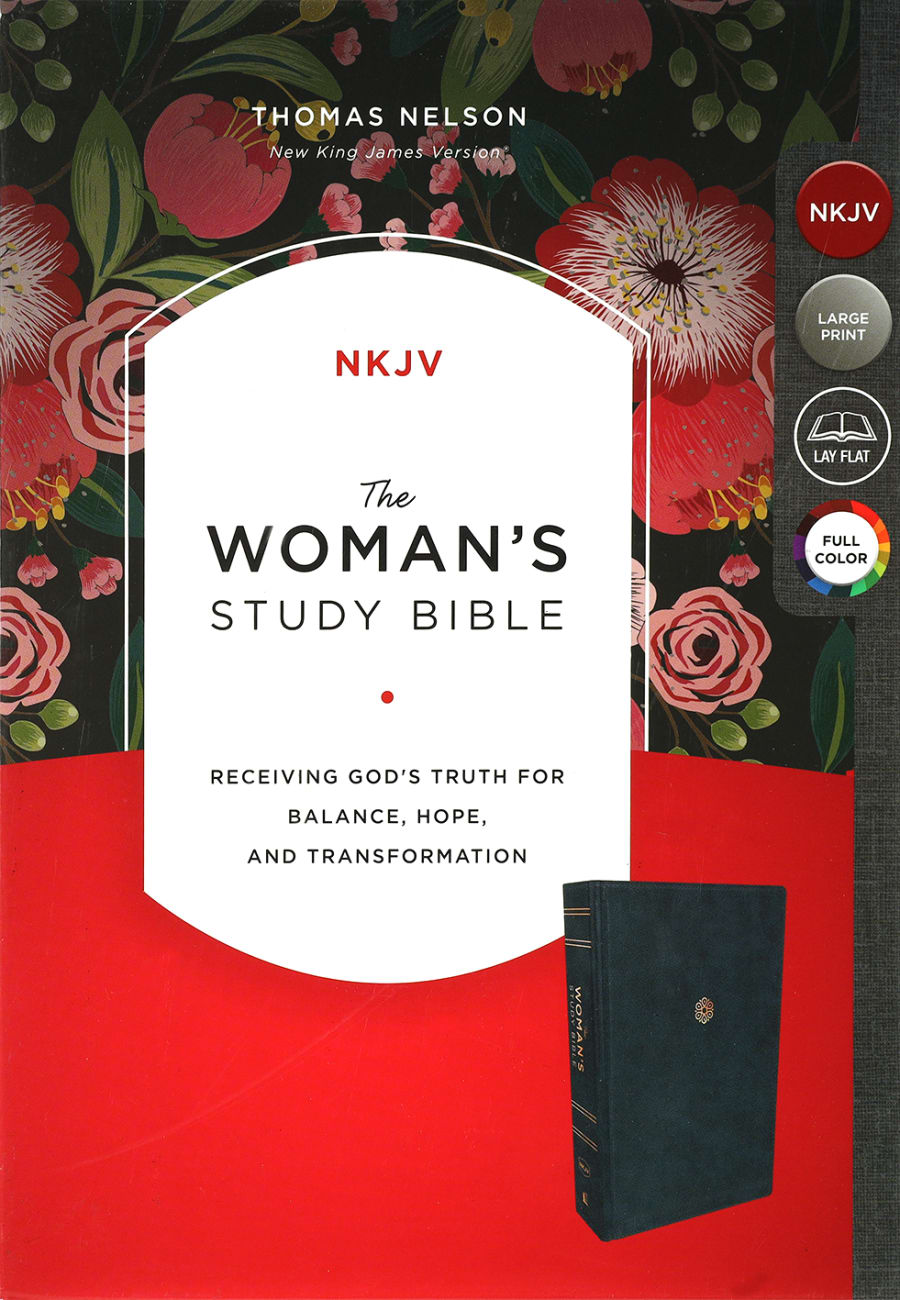 NKJV the Woman's Study Bible Blue Premium Imitation Leather
