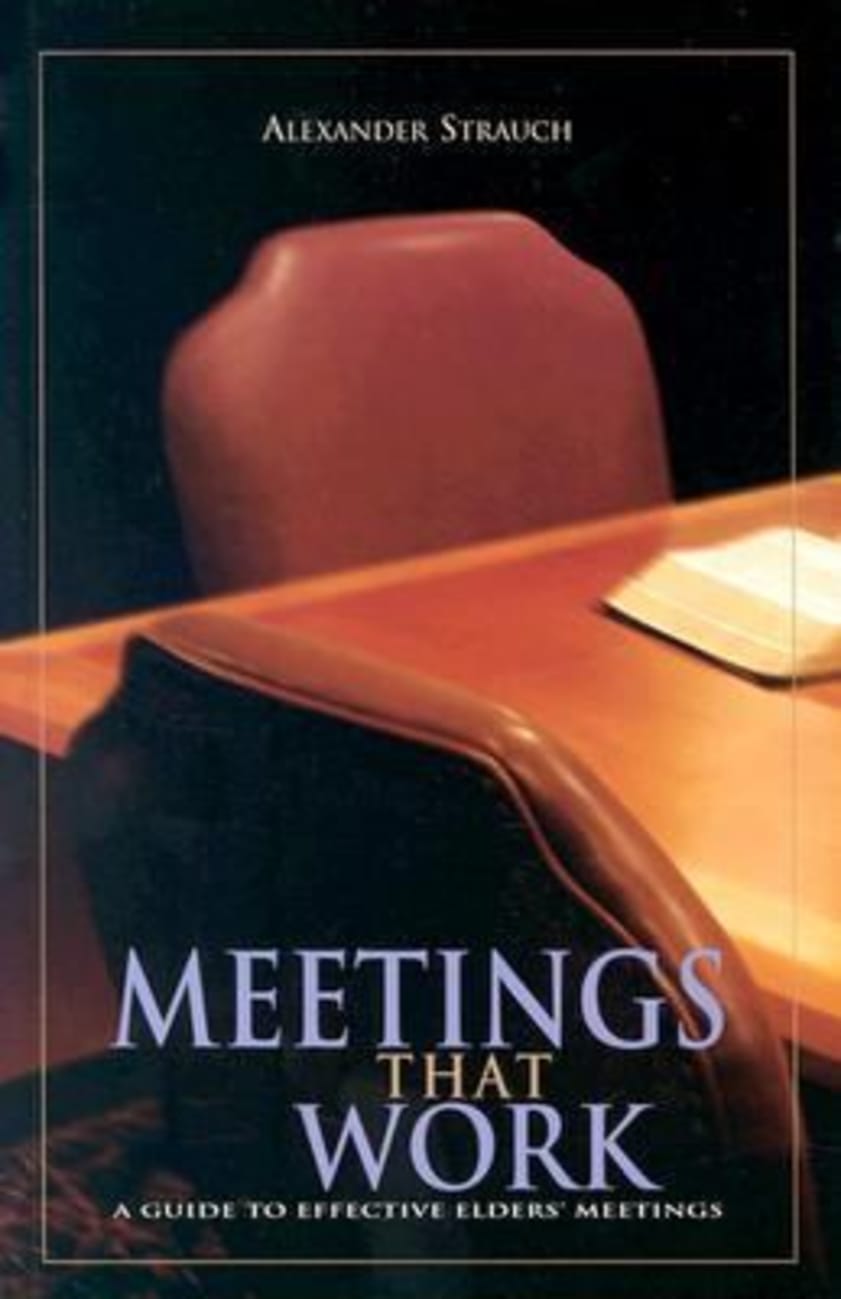 Meetings That Work Paperback