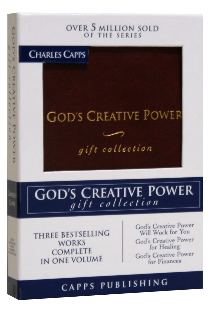 God's Creative Power Gift Collection Burgundy Genuine Leather
