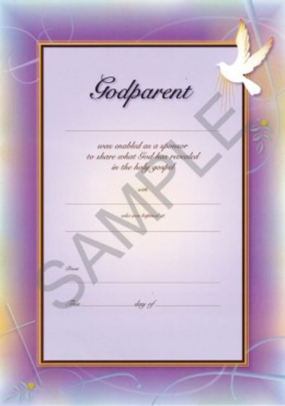 Certificate: Godparent (10 Pack) Stationery