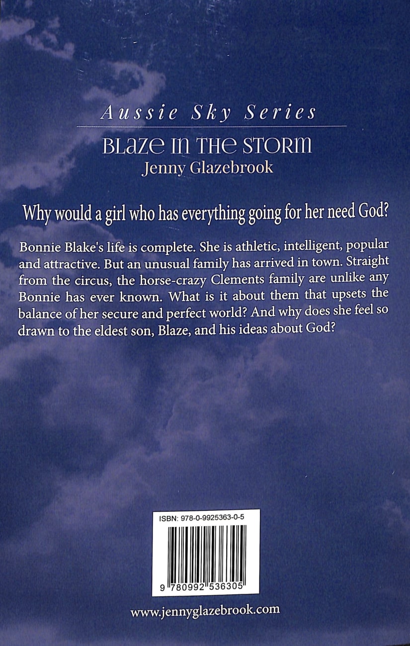 Blaze in the Storm (#01 in Aussie Sky Series) Paperback