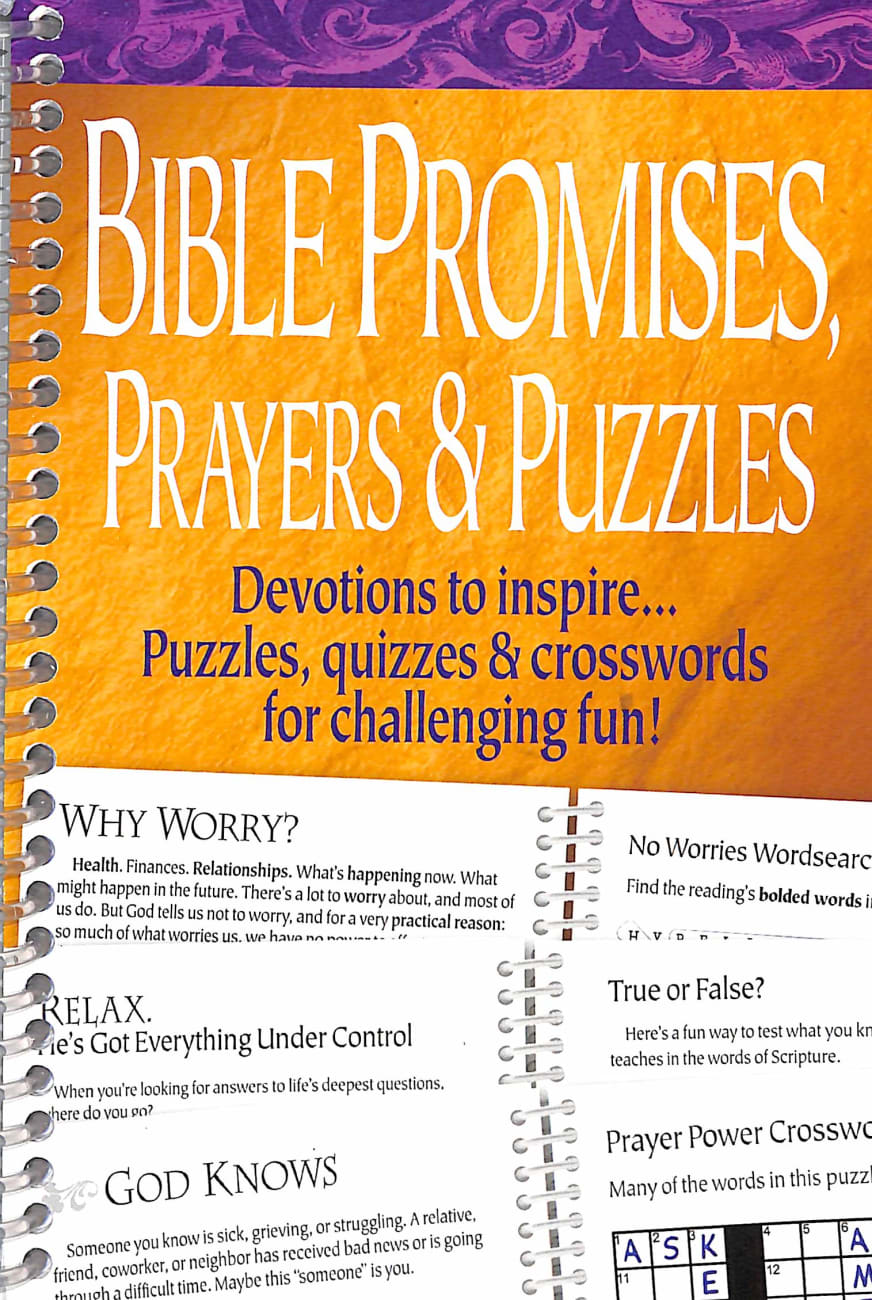 Bible Promises, Prayers and Puzzles Spiral
