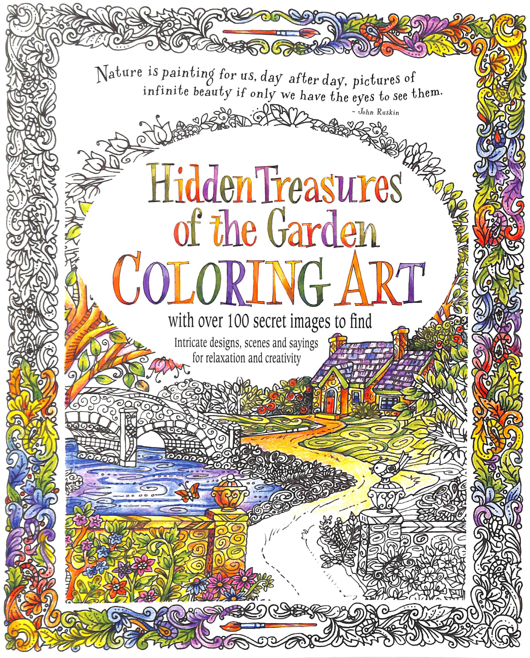 Hidden Treasures From the Garden (Adult Coloring Books Series) Paperback