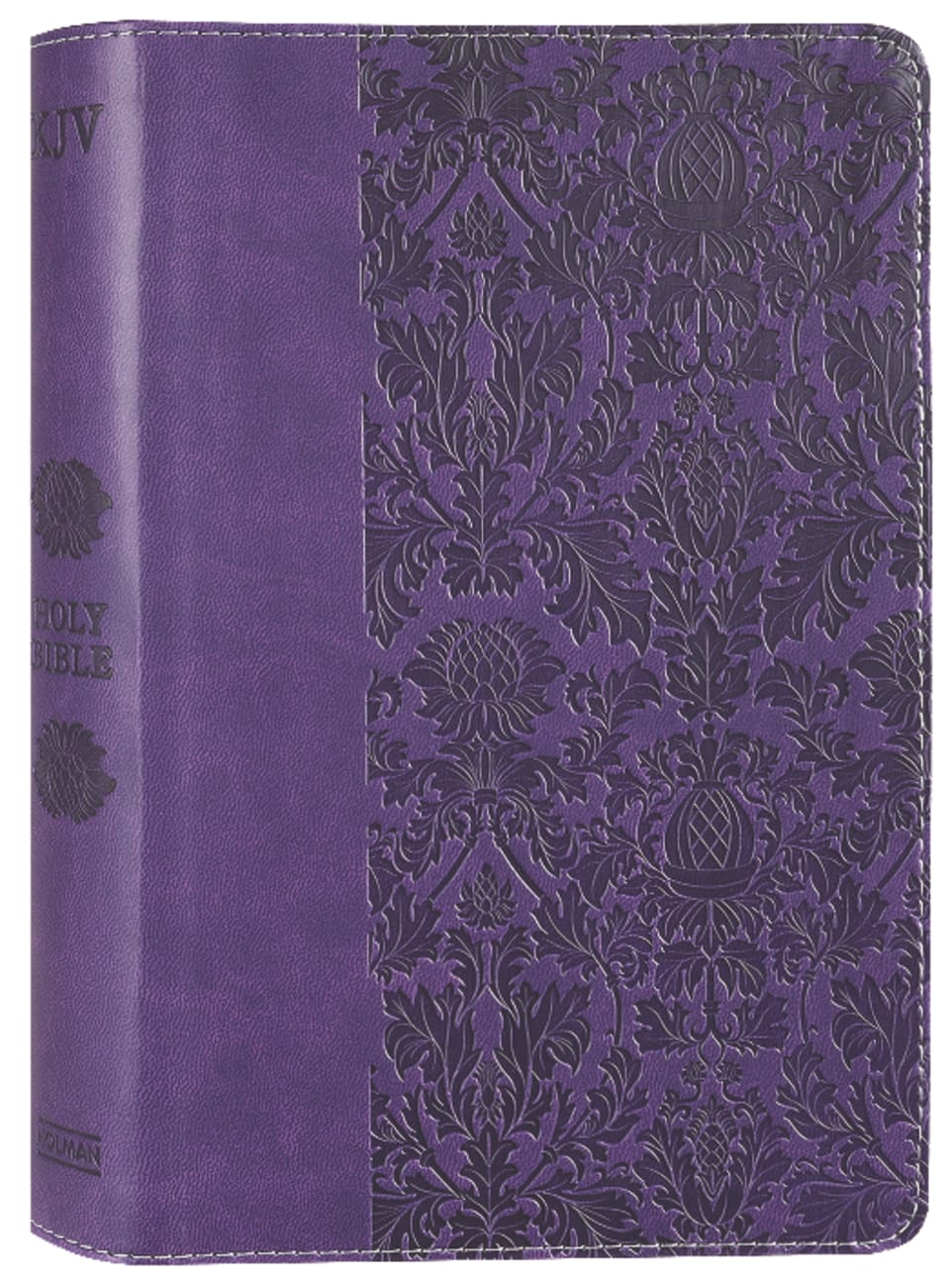 KJV Holy Bible Large Print Personal Size Reference Bible Purple (Red Letter Edition) Premium Imitation Leather