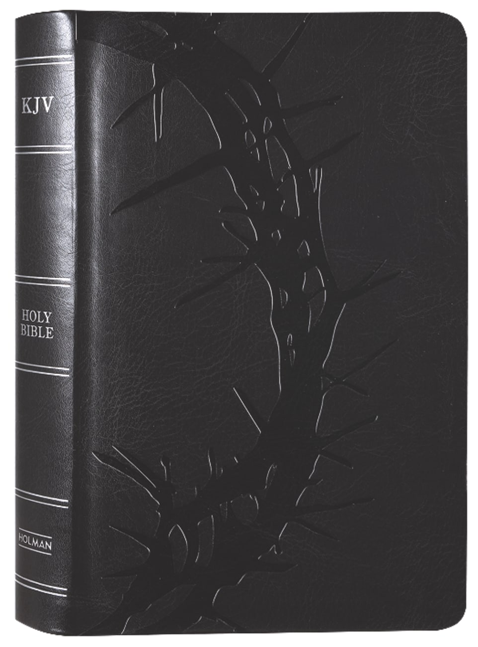 KJV Holy Bible Large Print Personal Size Reference Bible Charcoal (Red Letter Edition) Premium Imitation Leather