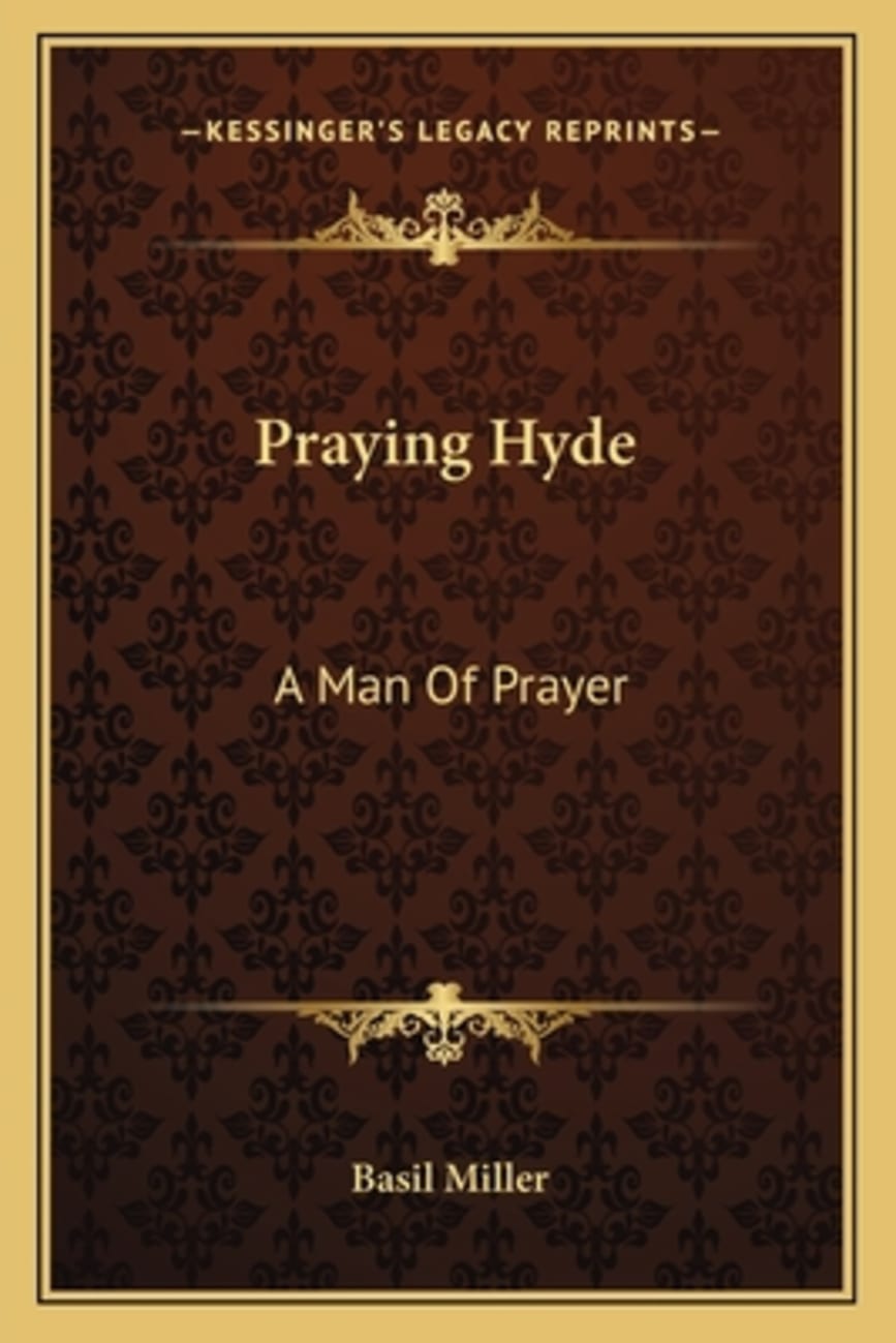 Praying Hyde Paperback